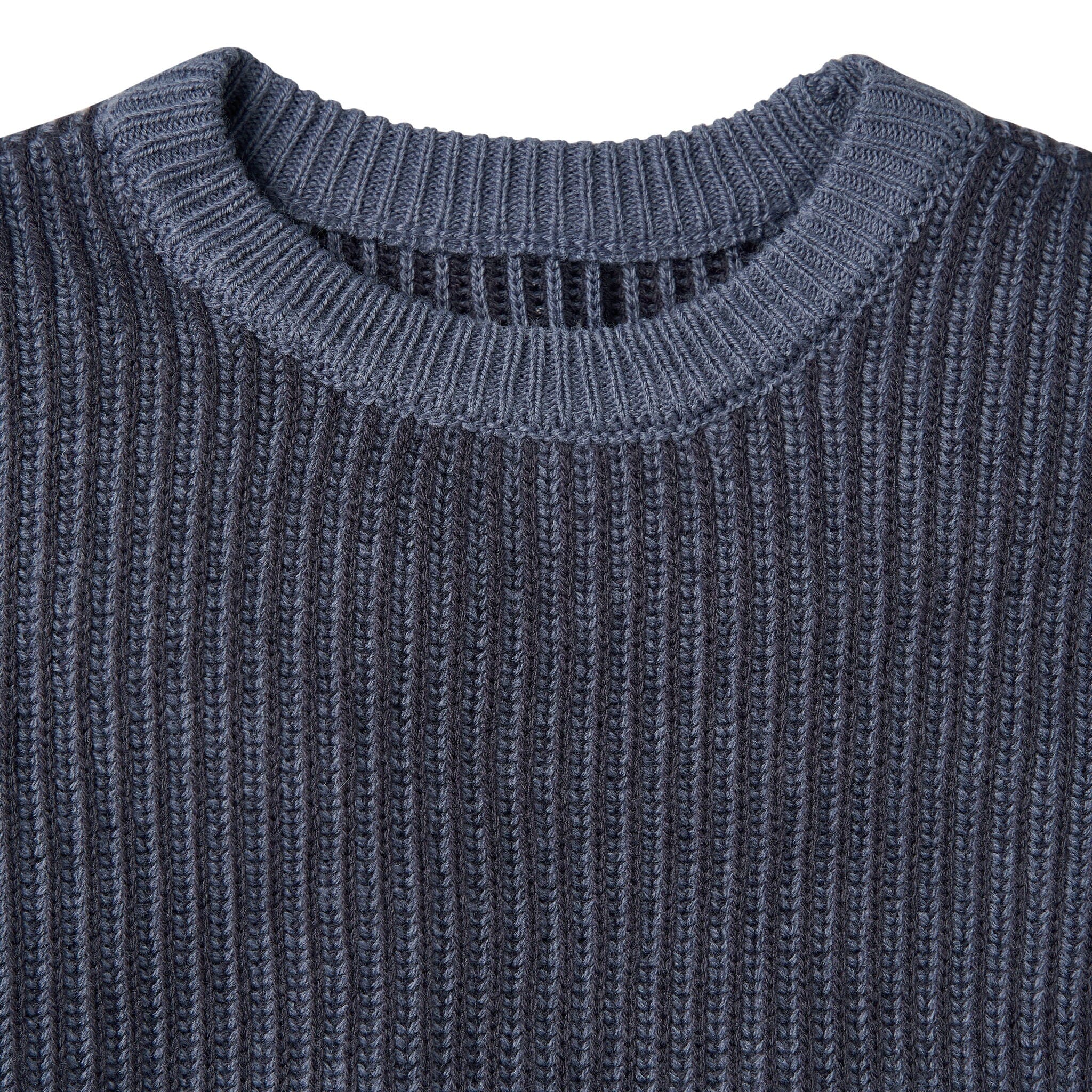 Infant and Kid Boys Slate Fisherman Sweater - Image 2