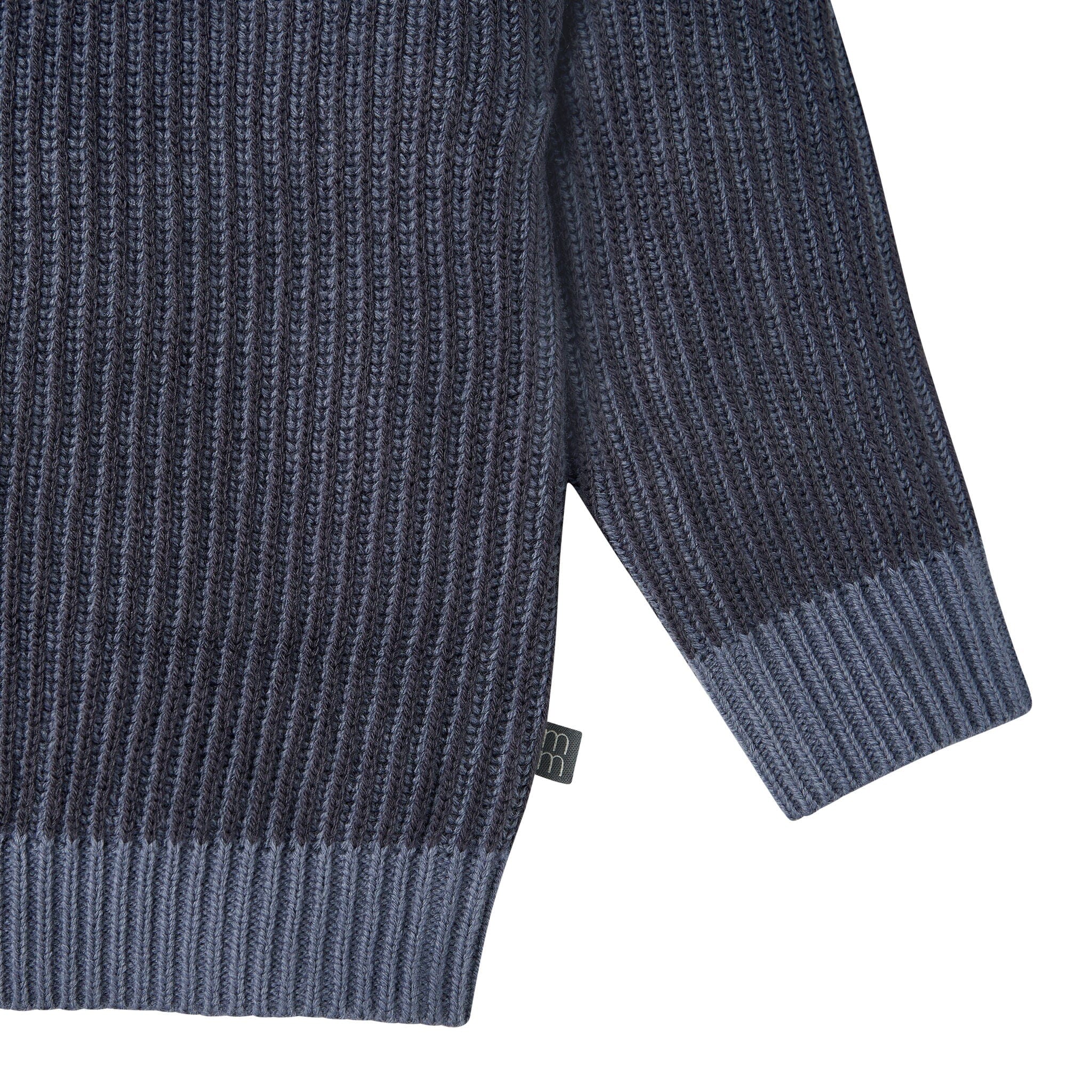 Infant and Kid Boys Slate Fisherman Sweater - Image 4