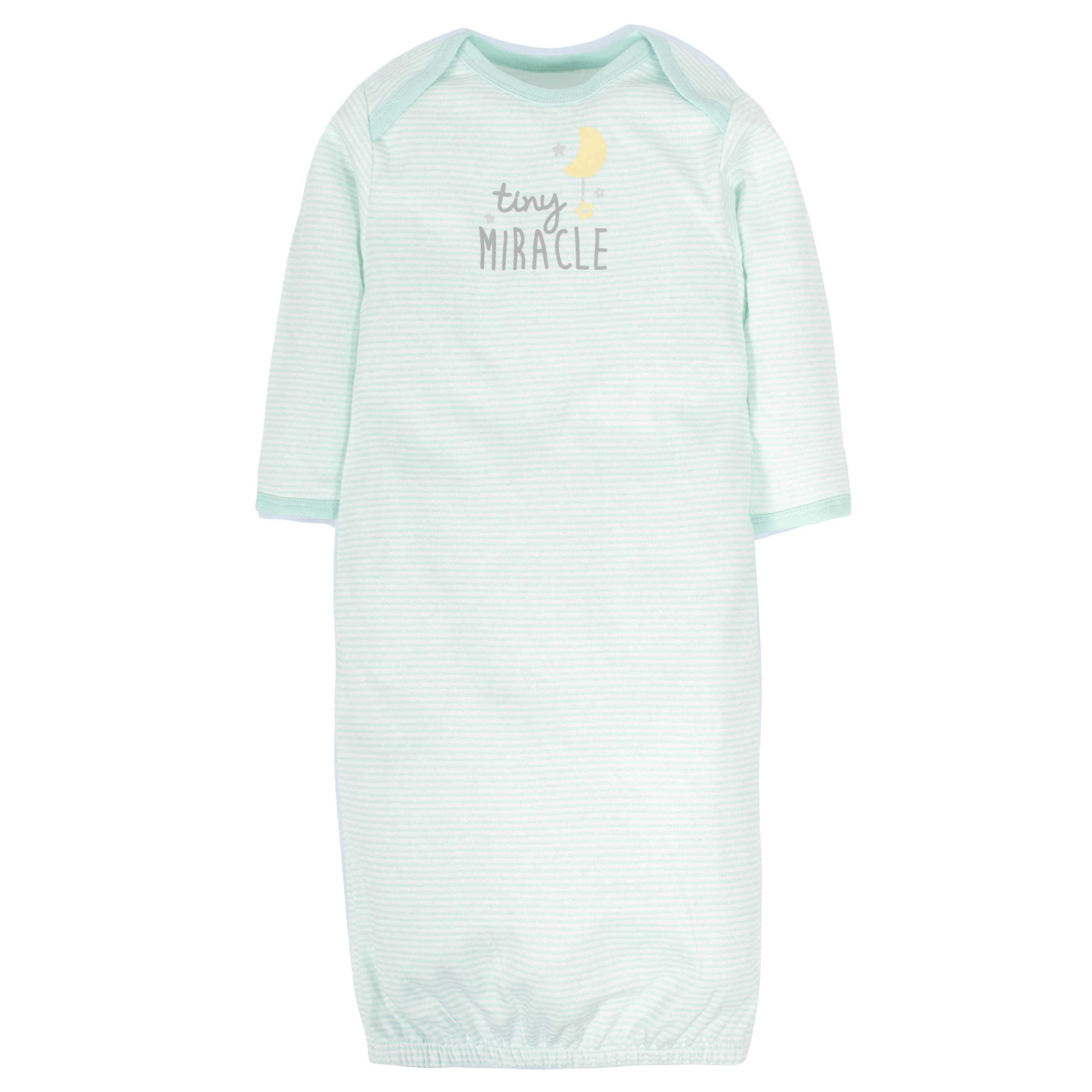 4-Pack Baby Neutral Animal Gowns - Image 2