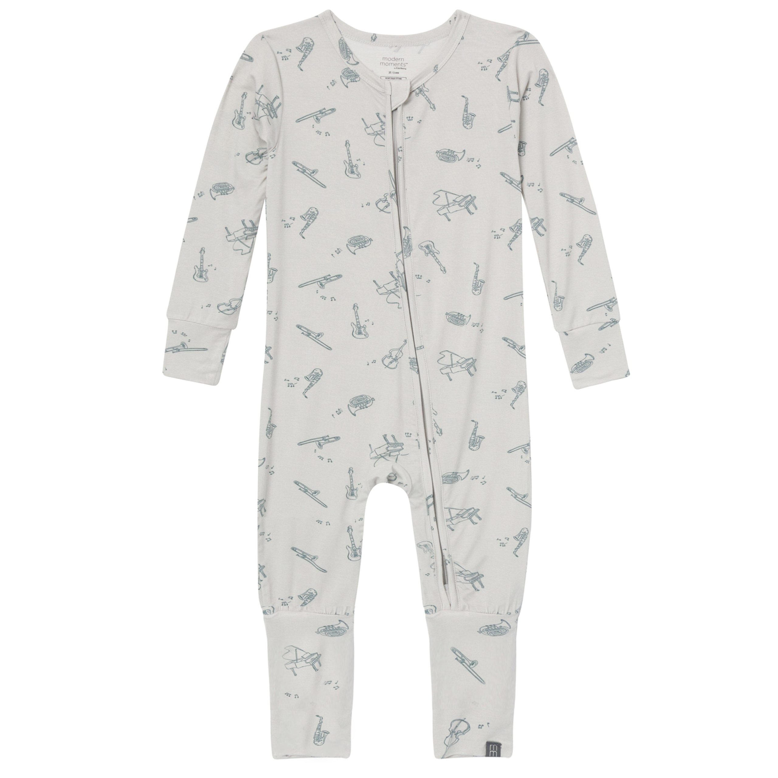 Baby & Kids Neutral Musical Instruments Snug Fit Footless Pajamas