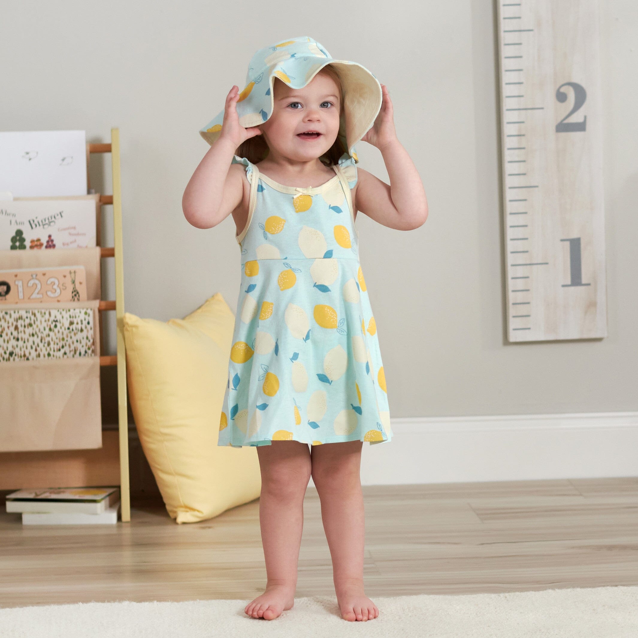 3-Piece Toddler Girls Little Lemon Dress Set, 5T - Image 2