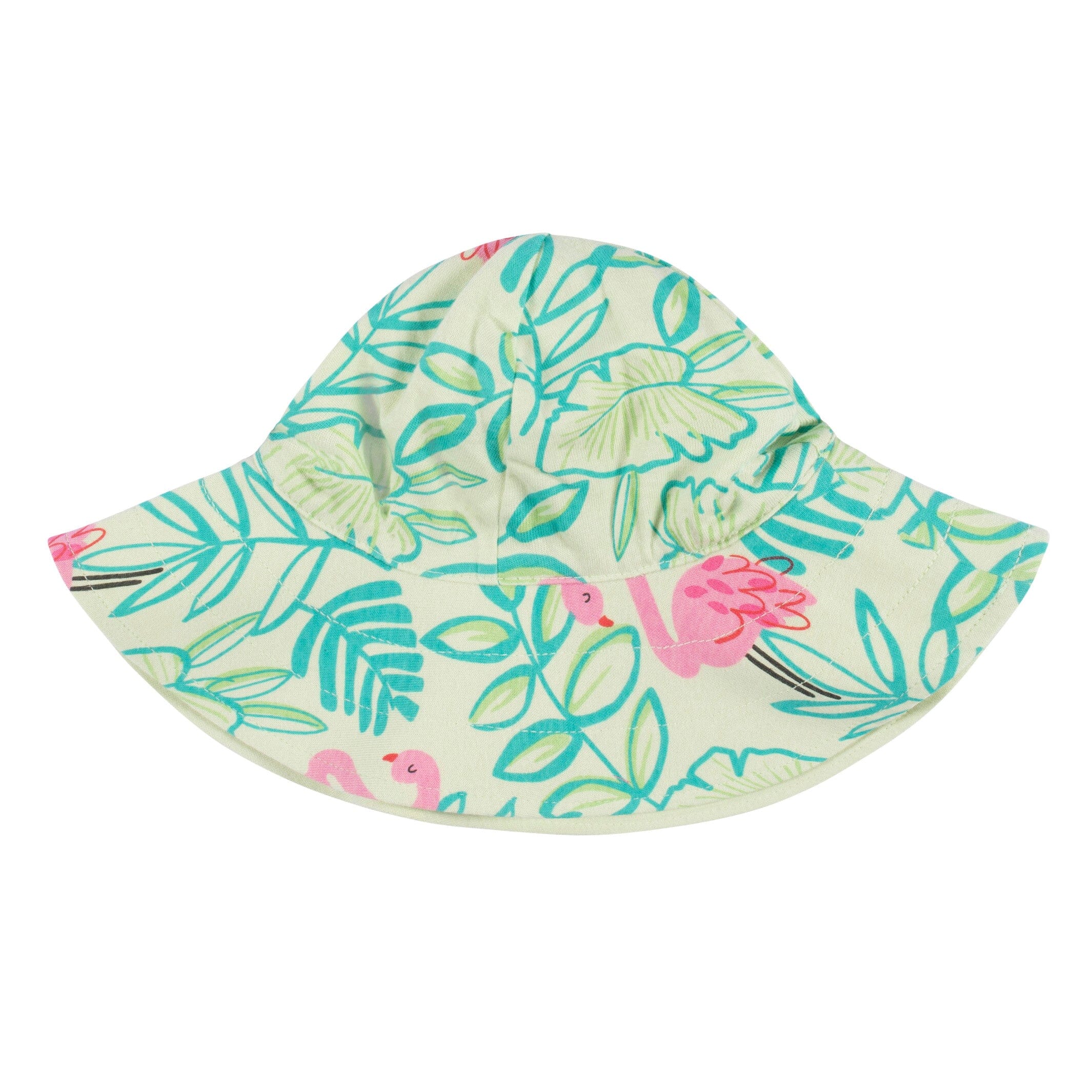 3-Piece Baby & Toddler Girls Flamingo Fun Dress, Diaper Cover & Reversible Sun Hat Set - Image 5
