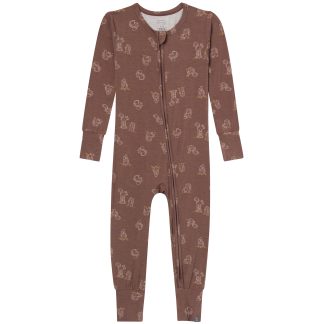 Baby & Kids Neutral Coffee Squirrel Snug Fit Footless Pajamas
