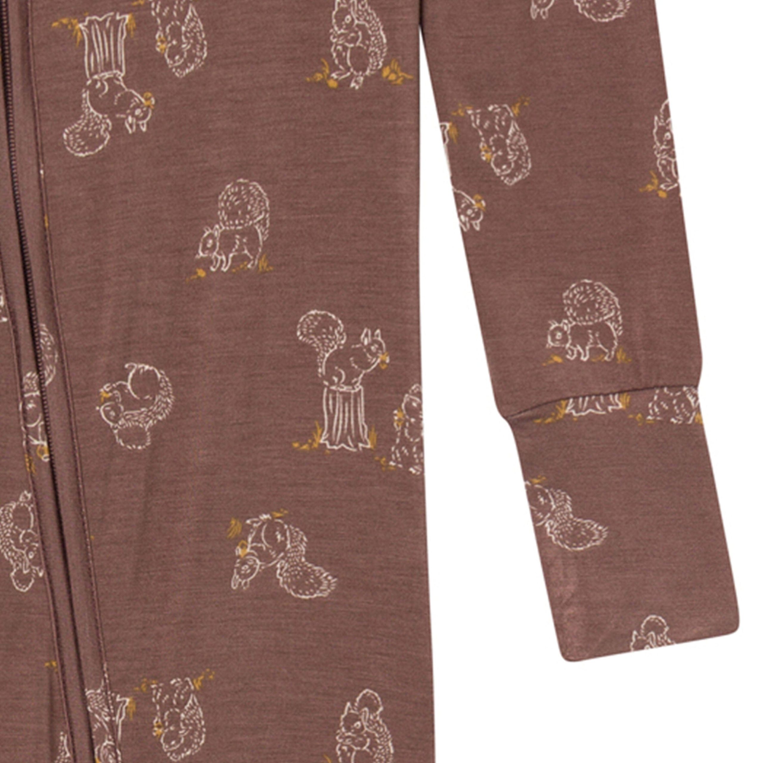 Baby & Kids Neutral Coffee Squirrel Snug Fit Footless Pajamas - Image 4