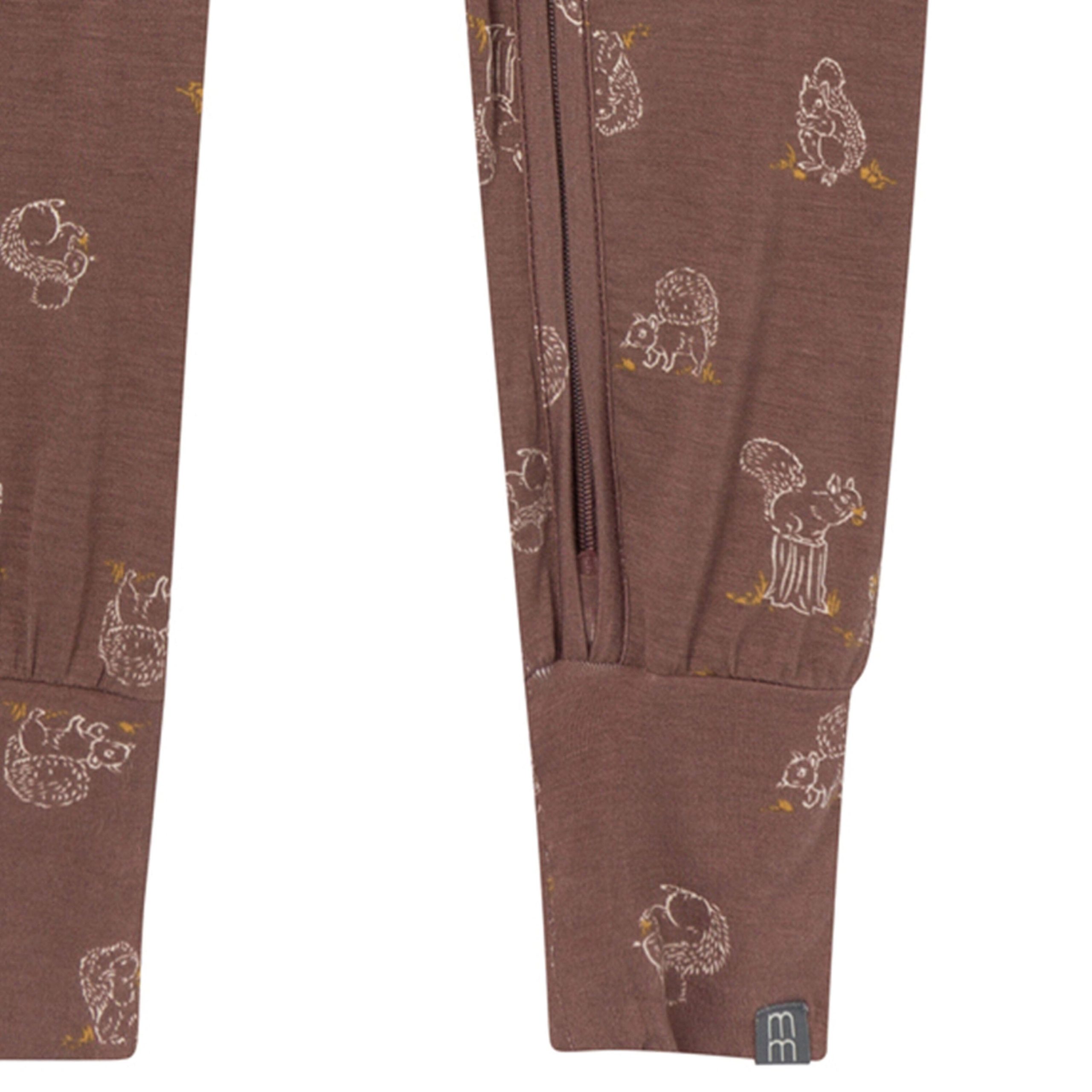 Baby & Kids Neutral Coffee Squirrel Snug Fit Footless Pajamas - Image 5