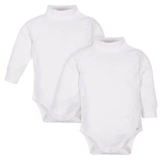 Onesies® Baby & Toddler 2-Pack Long Sleeve White Turtleneck Bodysuits