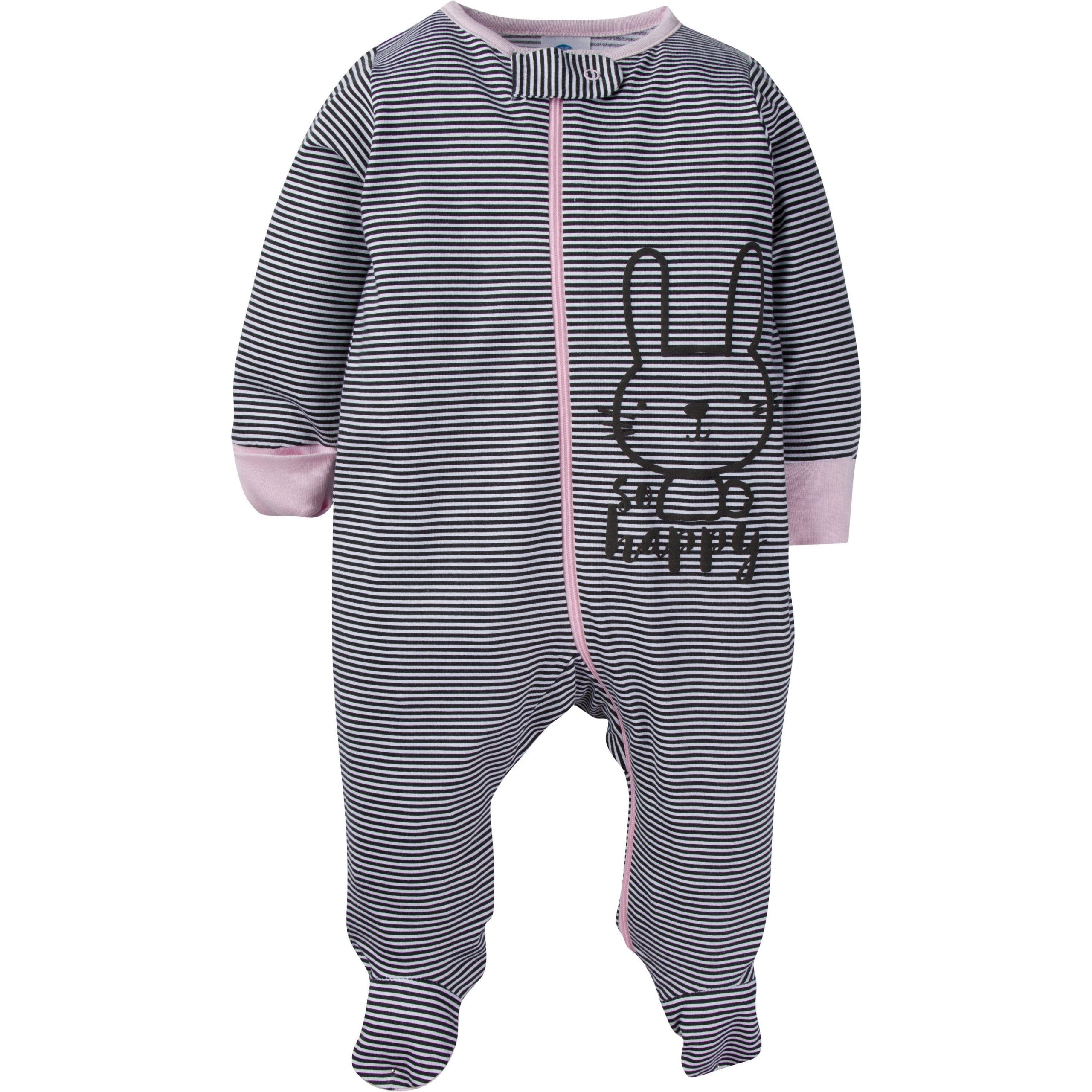 4-Pack Baby Girls Pink Bunny Sleep 'N Plays - Image 3