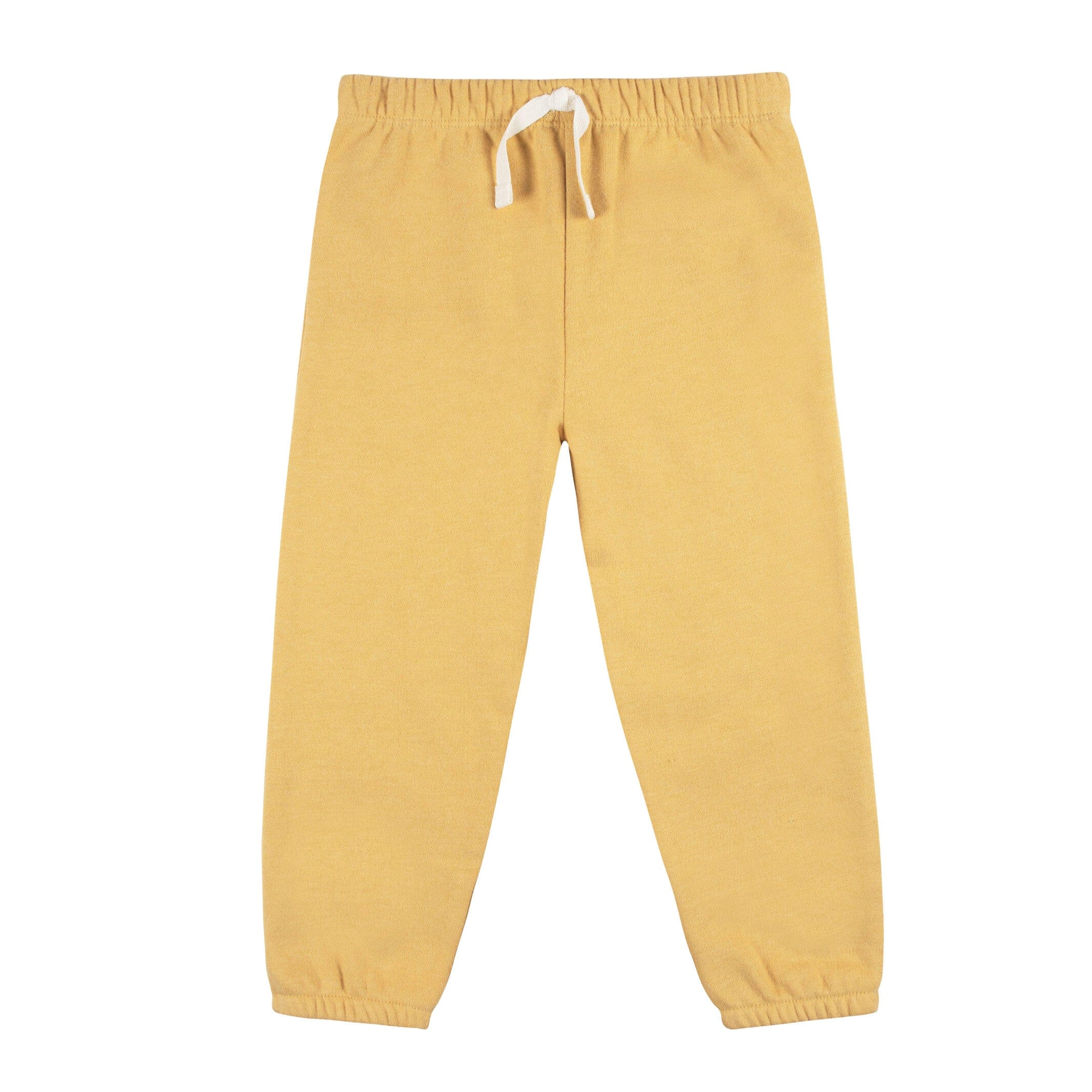 Embroidered 2-Piece Infant & Toddler Neutral Yellow Sweatshirt & Pant Set - Image 7