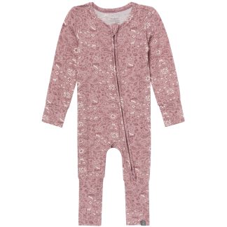 Baby & Kid Girls Mauve Paisley Snug Fit Footless Pajamas