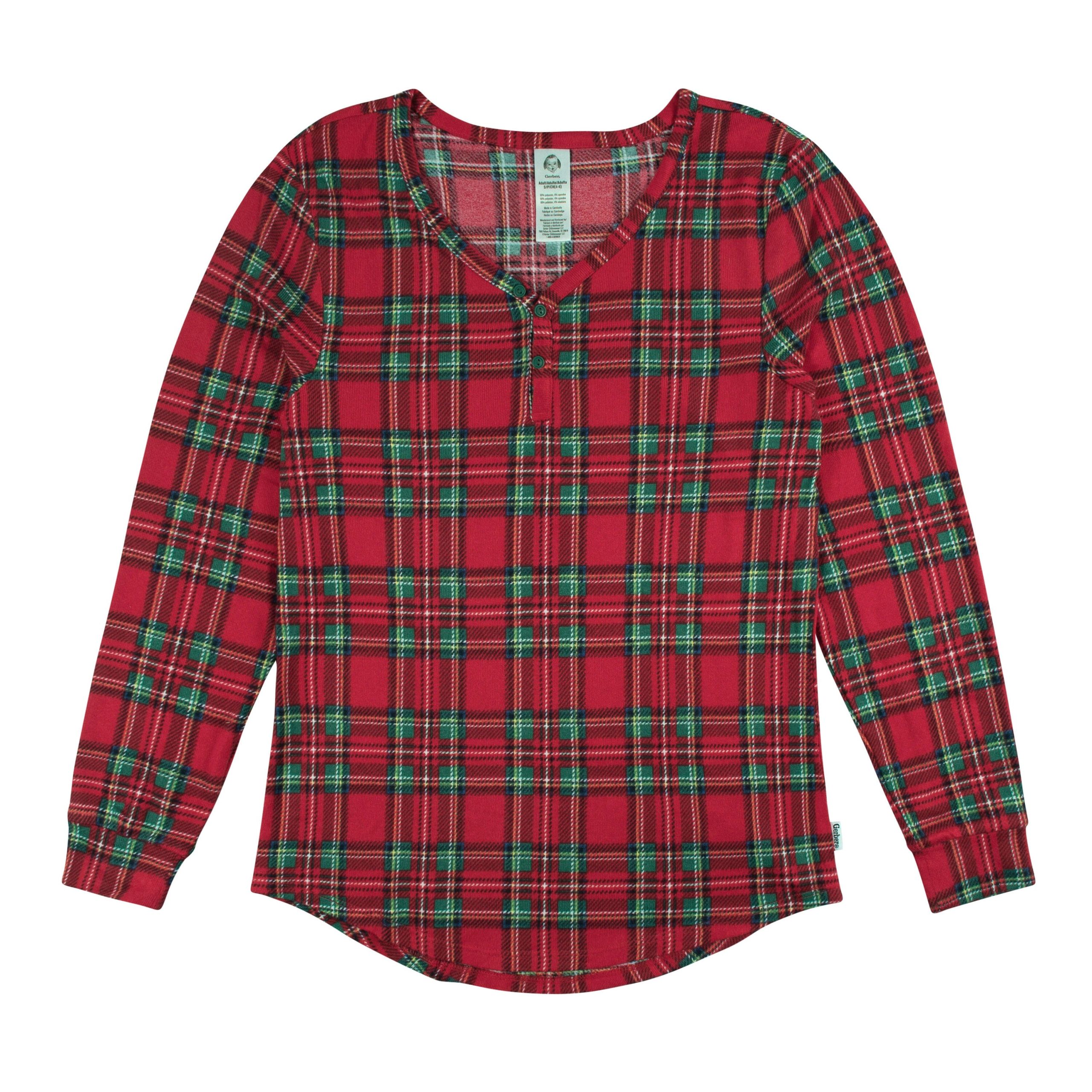 2-Piece Women's Stewart Plaid Hacci Pajama Set - Image 4