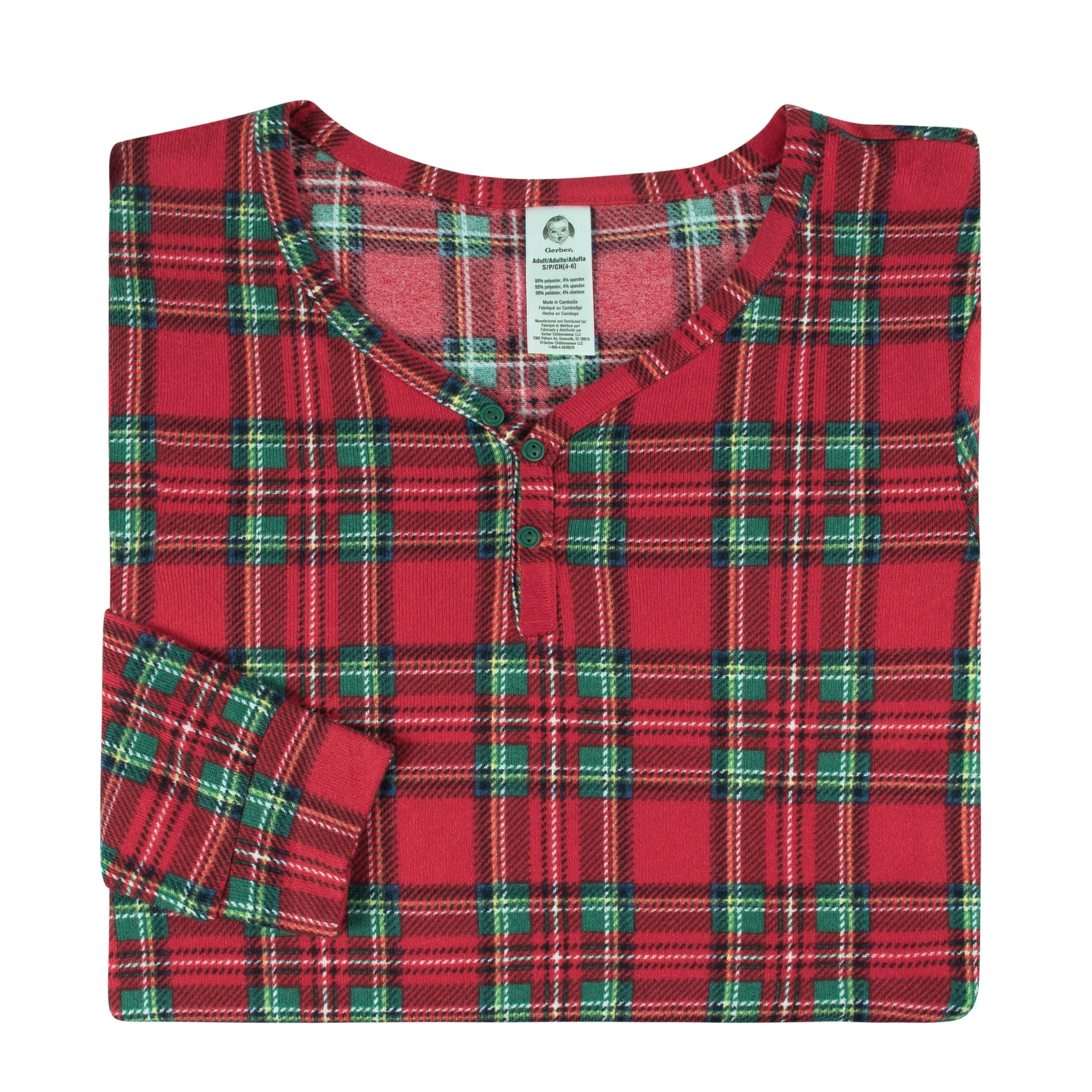 2-Piece Women's Stewart Plaid Hacci Pajama Set - Image 5