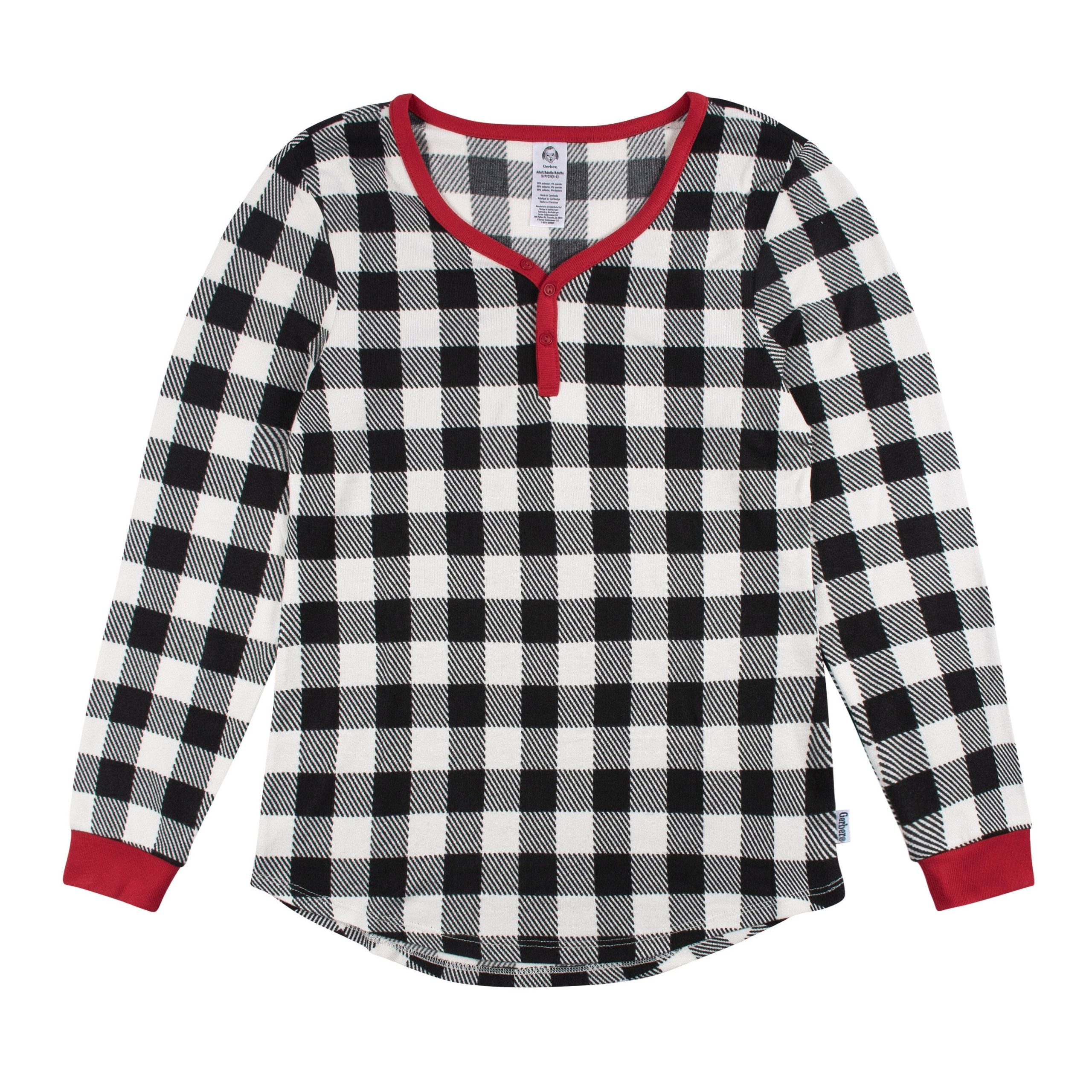 Women’s 2-Piece Hacci Buffalo Plaid Pajama Set - Image 7