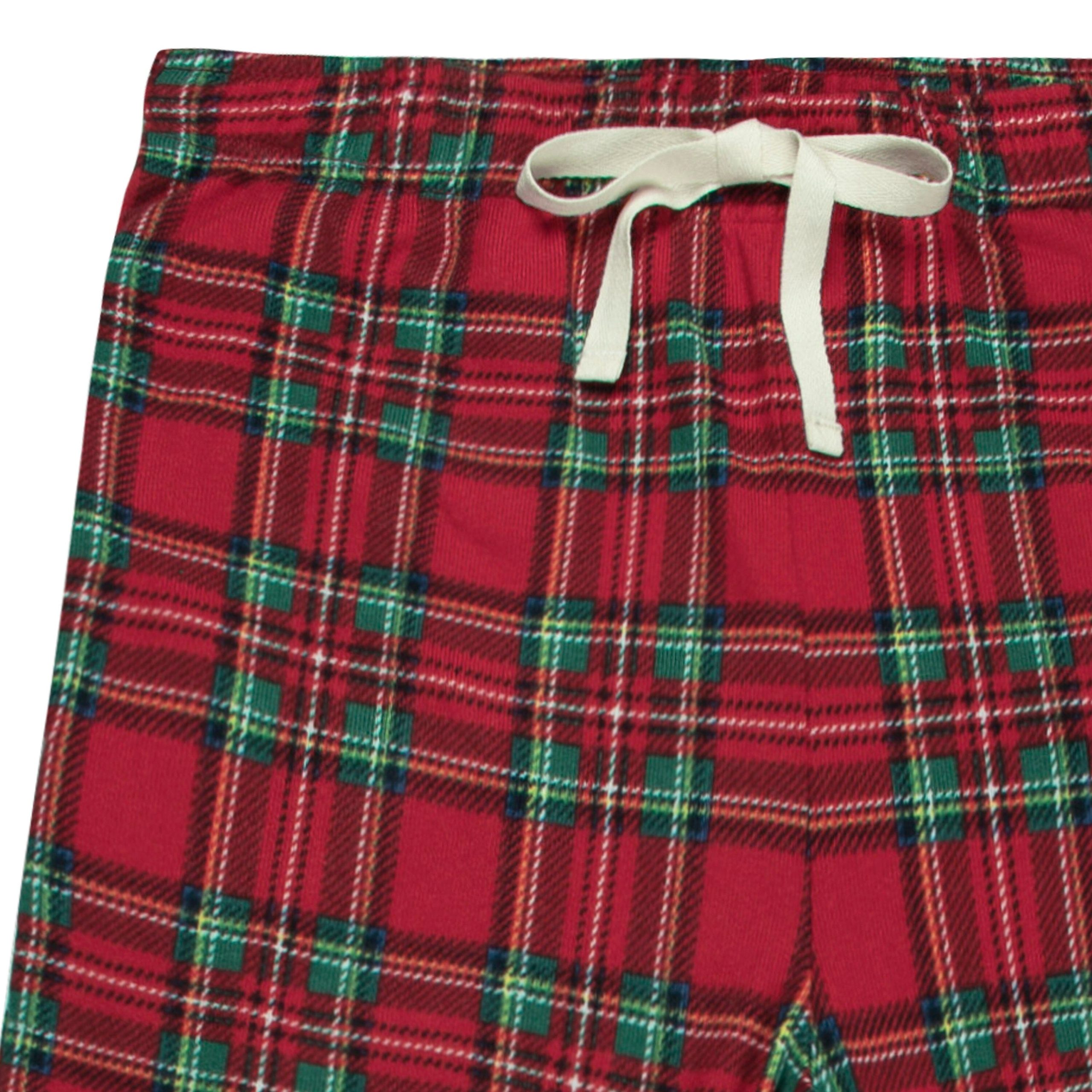 2-Piece Men's Stewart Plaid Hacci Pajama Set - Image 8