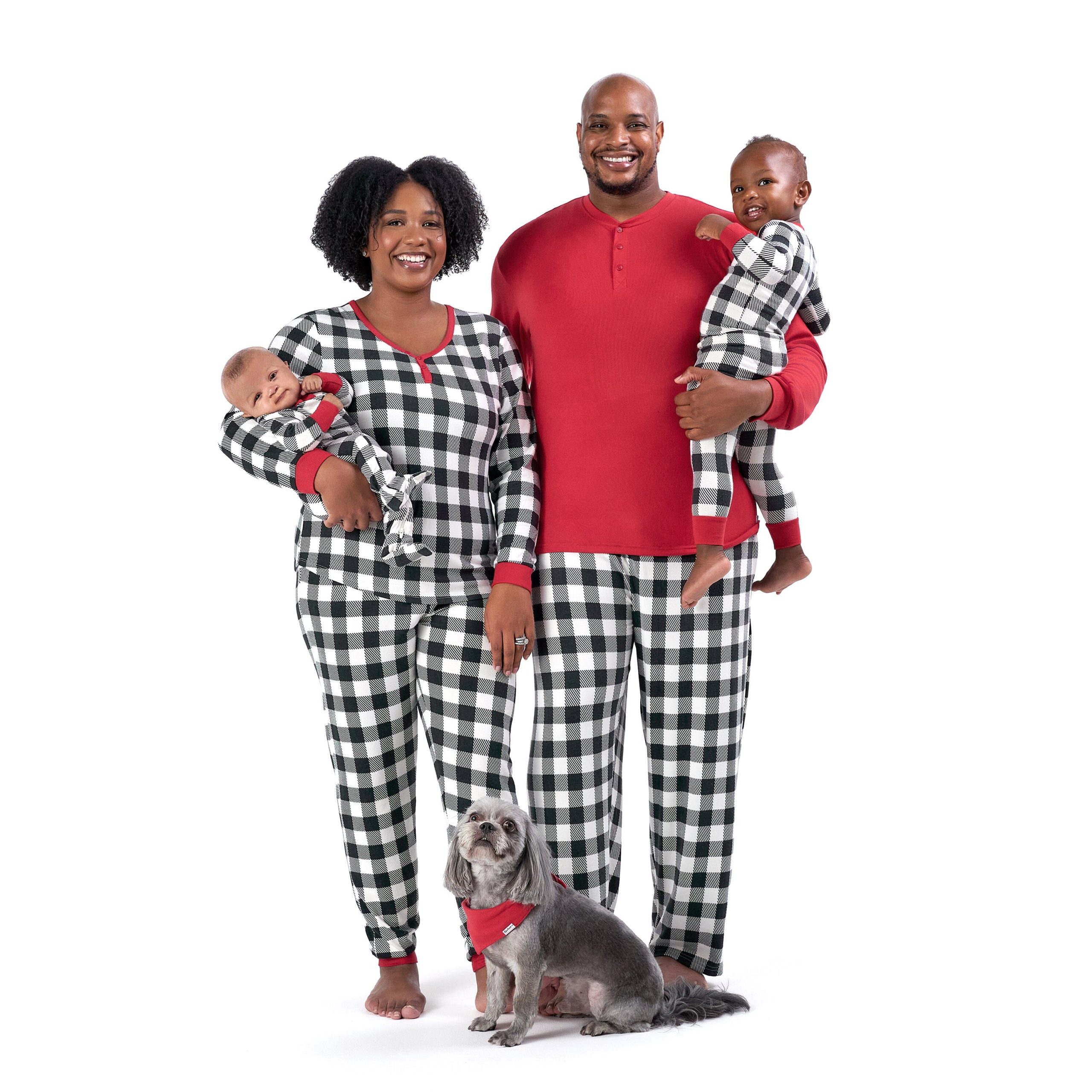 2-Piece Men's Buffalo Plaid Hacci Pajama Set - Image 5