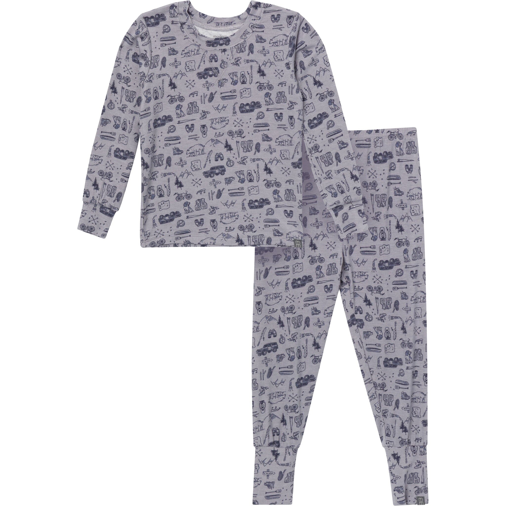 2-Piece Infant & Kid Boys Moody Blue Snug Fit Pajama