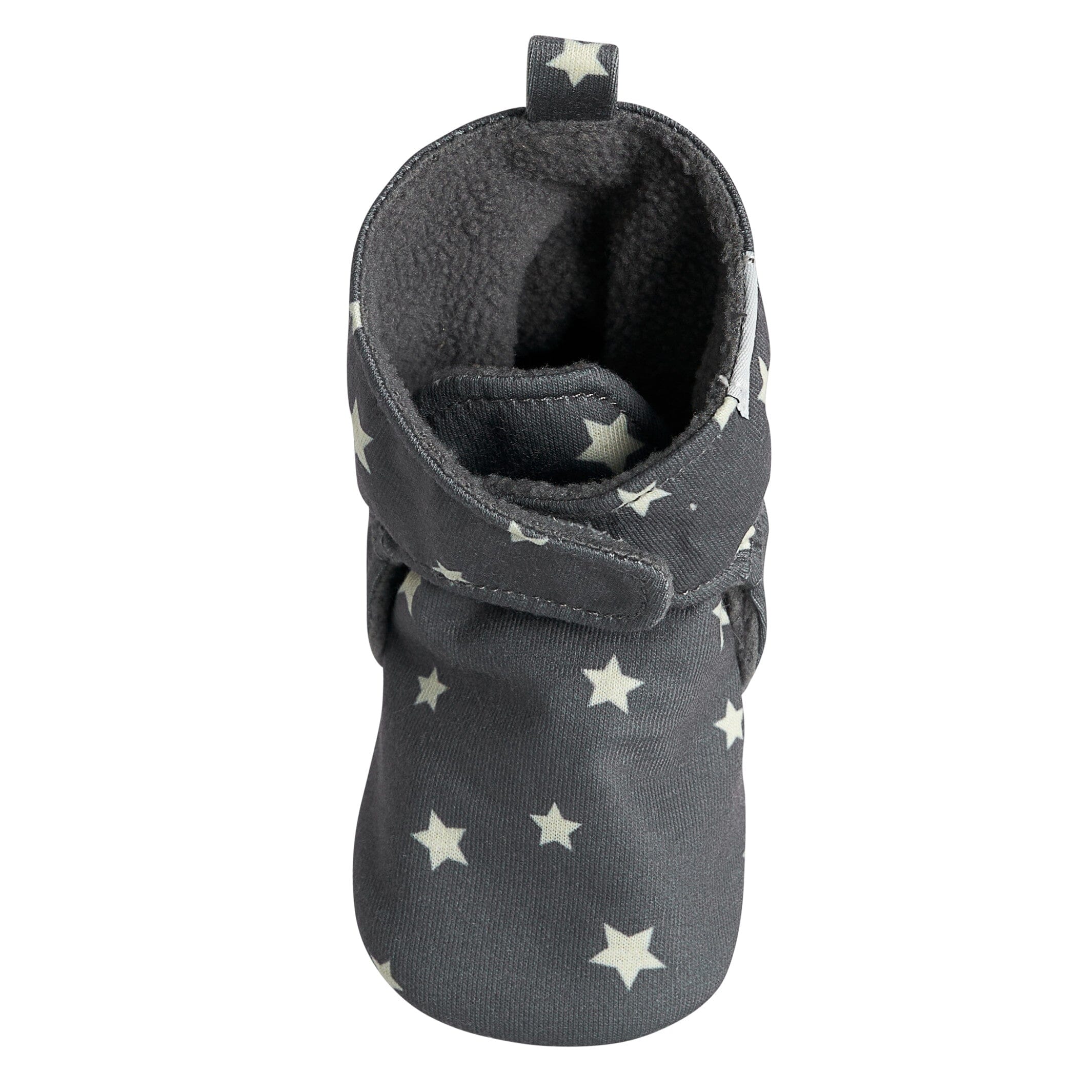 Baby Neutral Gray Stars Soft Booties - Image 6