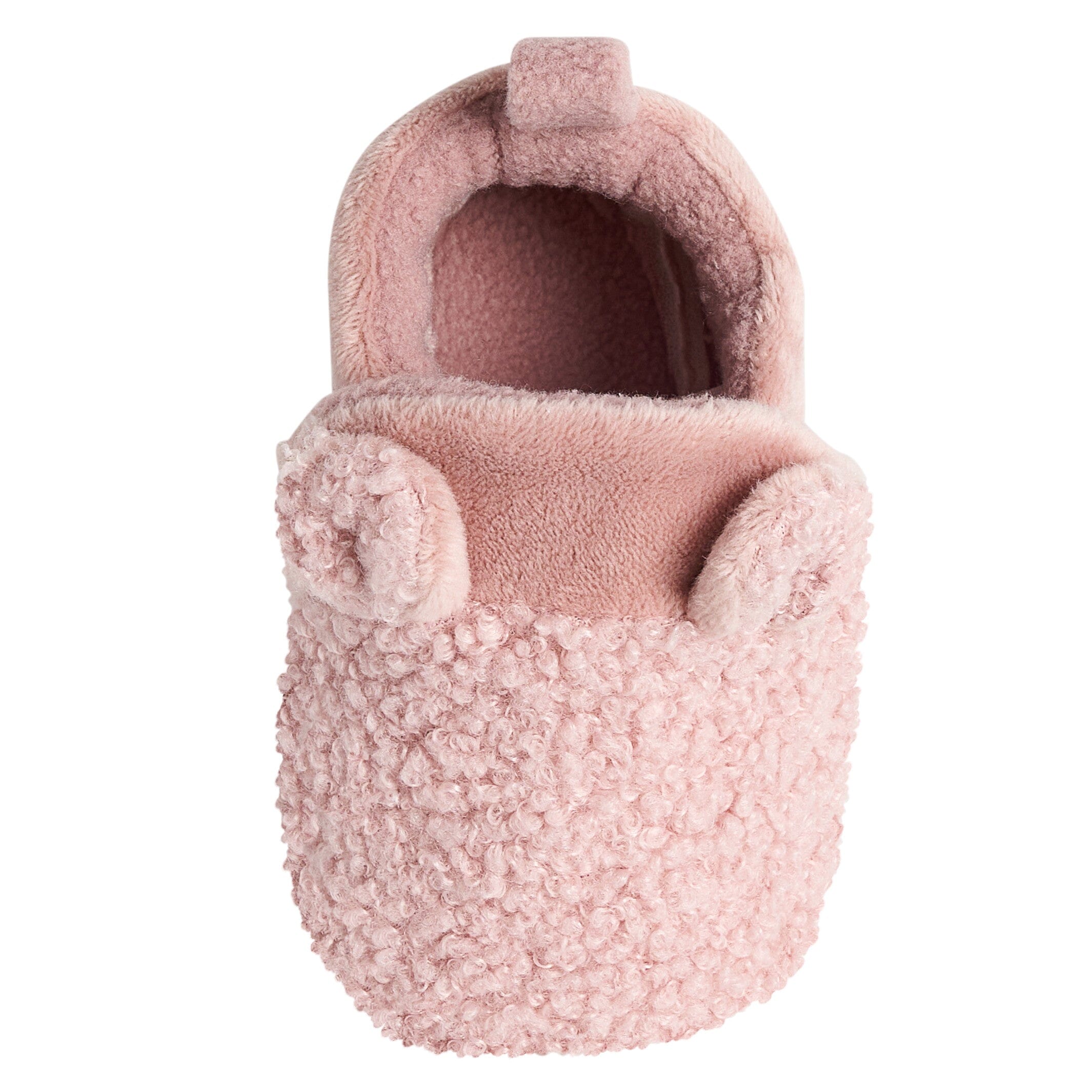 Baby Girls Pink Sherpa Booties - Image 5