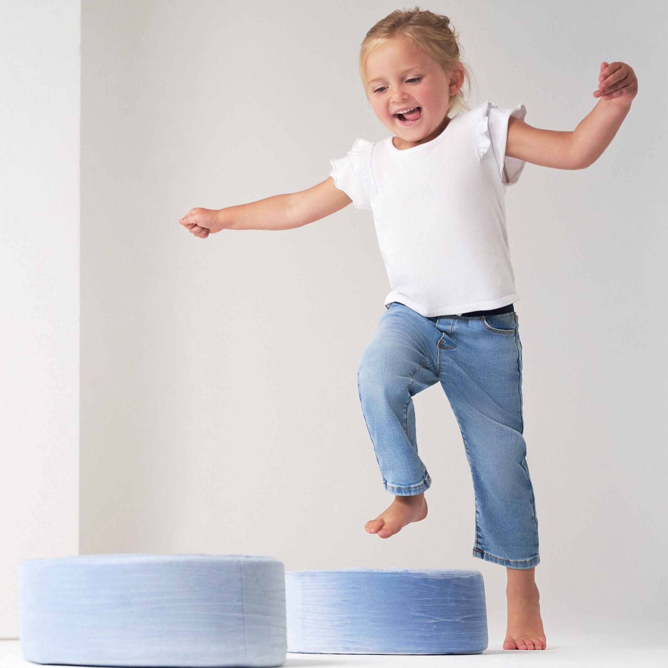 Toddler Neutral Light Blue Skinny Denim Jeans - Image 5