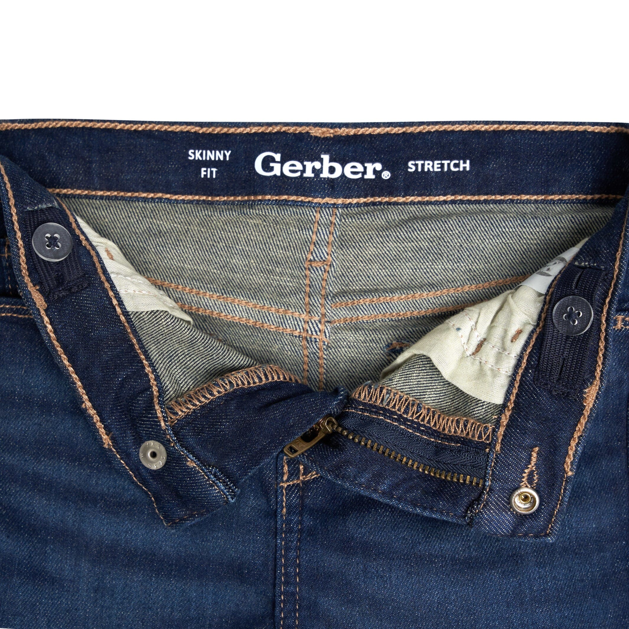 Infant and Toddler Neutral Dark Skinny Jeans - Image 4