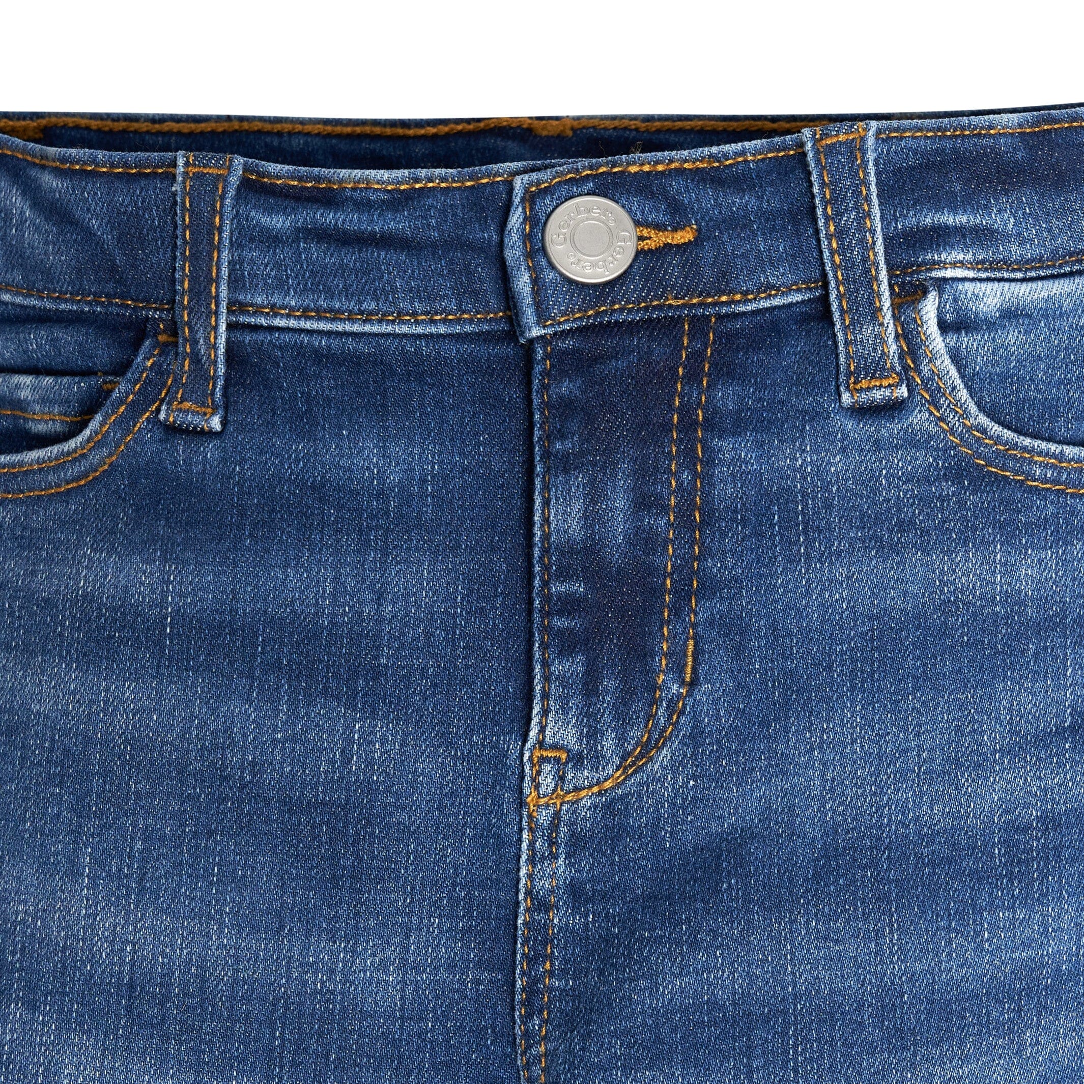 Infant and Toddler Neutral Blue Straight Fit Denim Jeans - Image 5