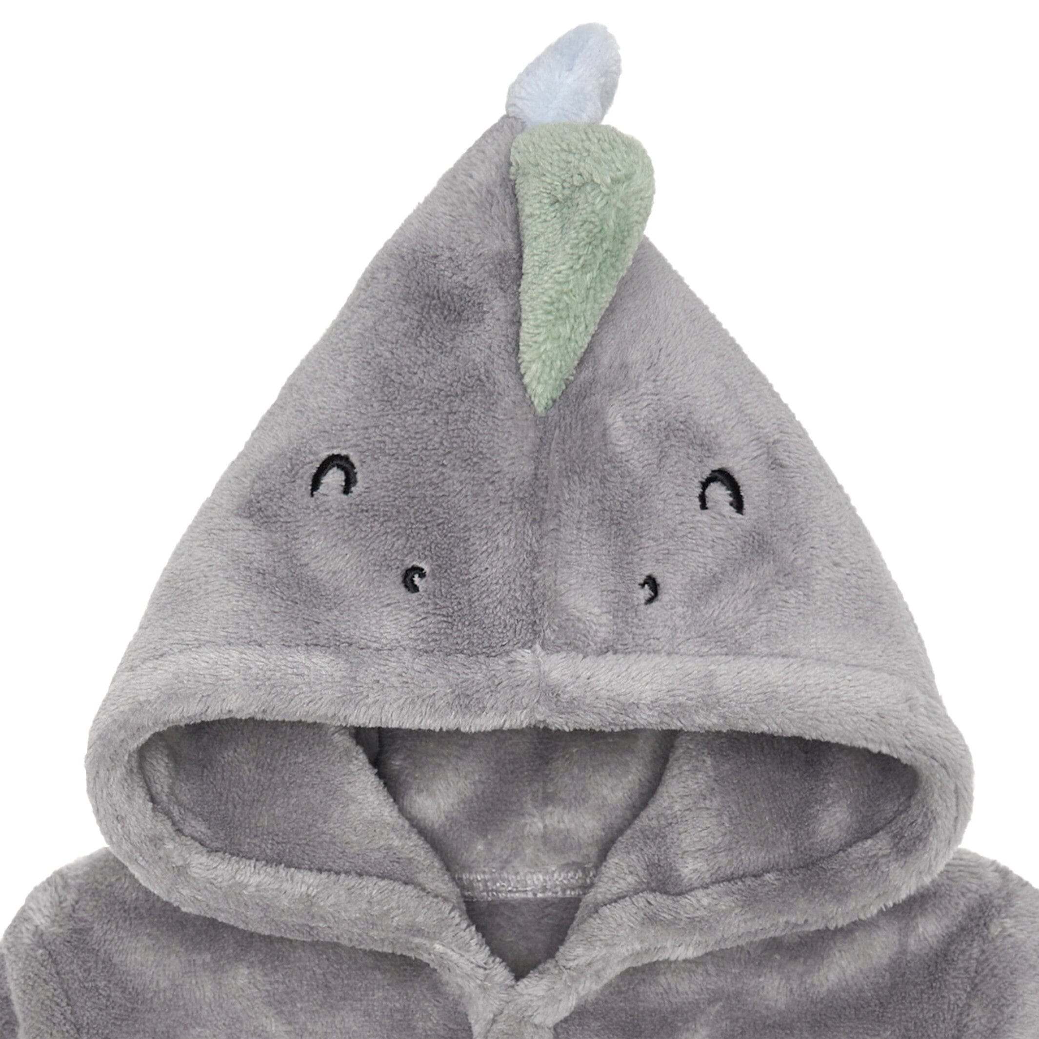Embroidered Baby Boys Dino Robe - Image 3