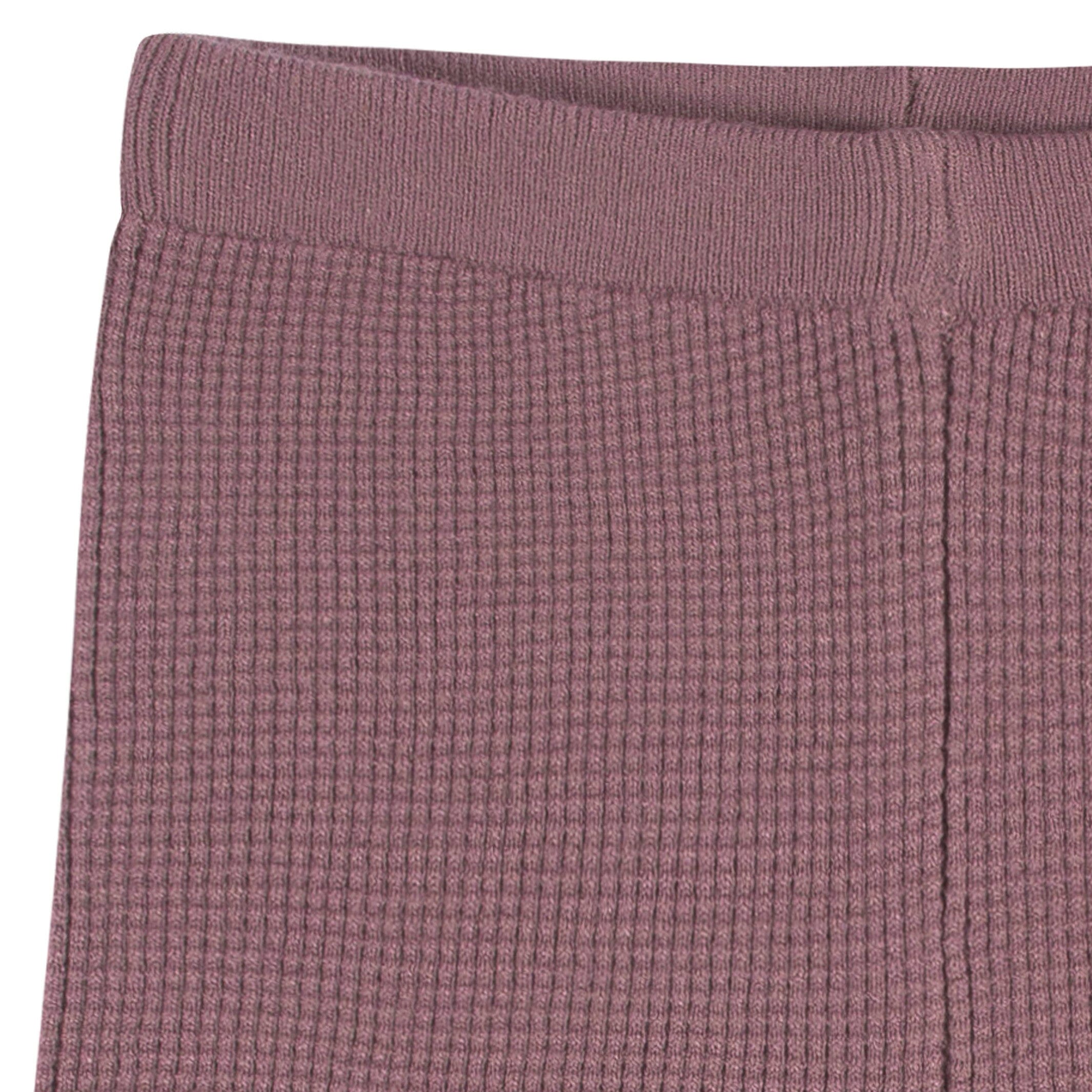 2-Piece Infant and Toddler Girls Mauve Sweater Knit Set - Image 6