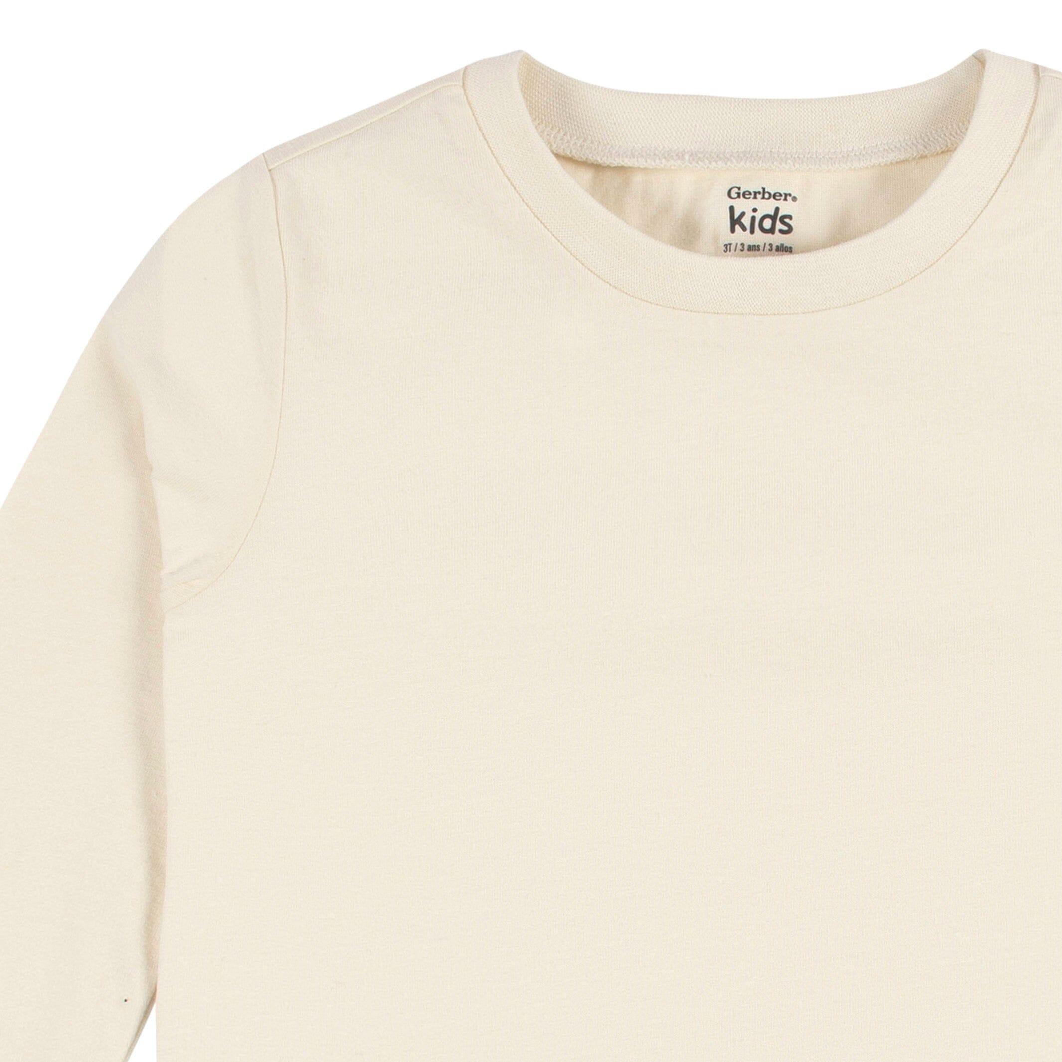 5-Pack Baby & Toddler Natural Long Sleeve Tees - Image 3