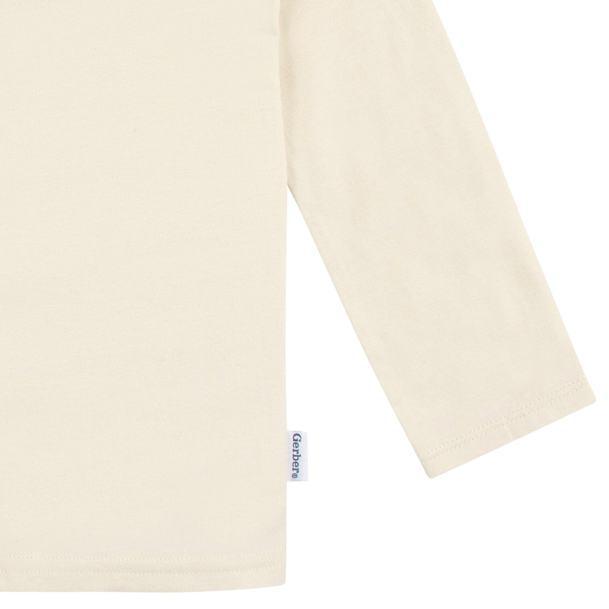 5-Pack Baby & Toddler Natural Long Sleeve Tees - Image 4