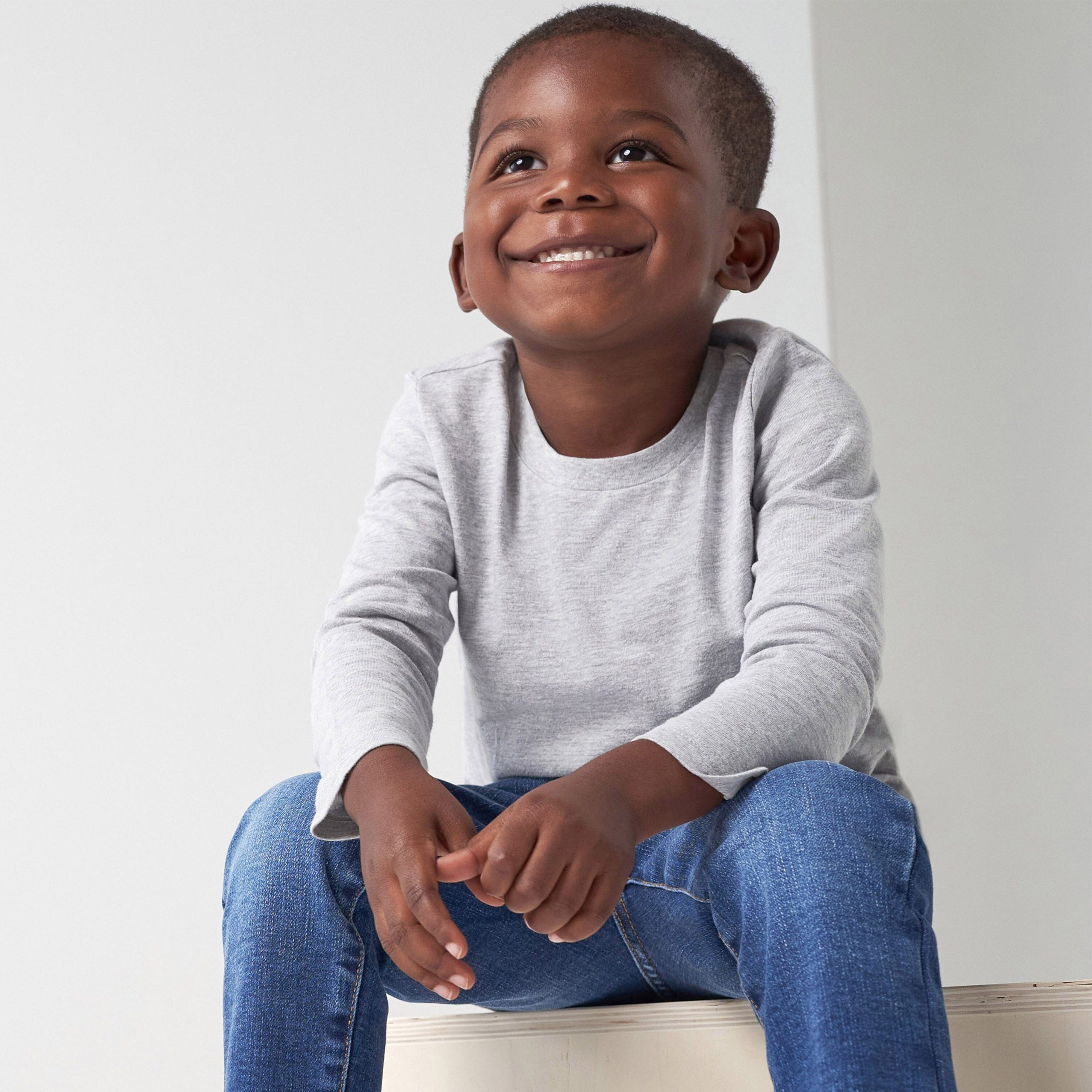 5-Pack Baby & Toddler Heather Gray Long Sleeve Tees - Image 2