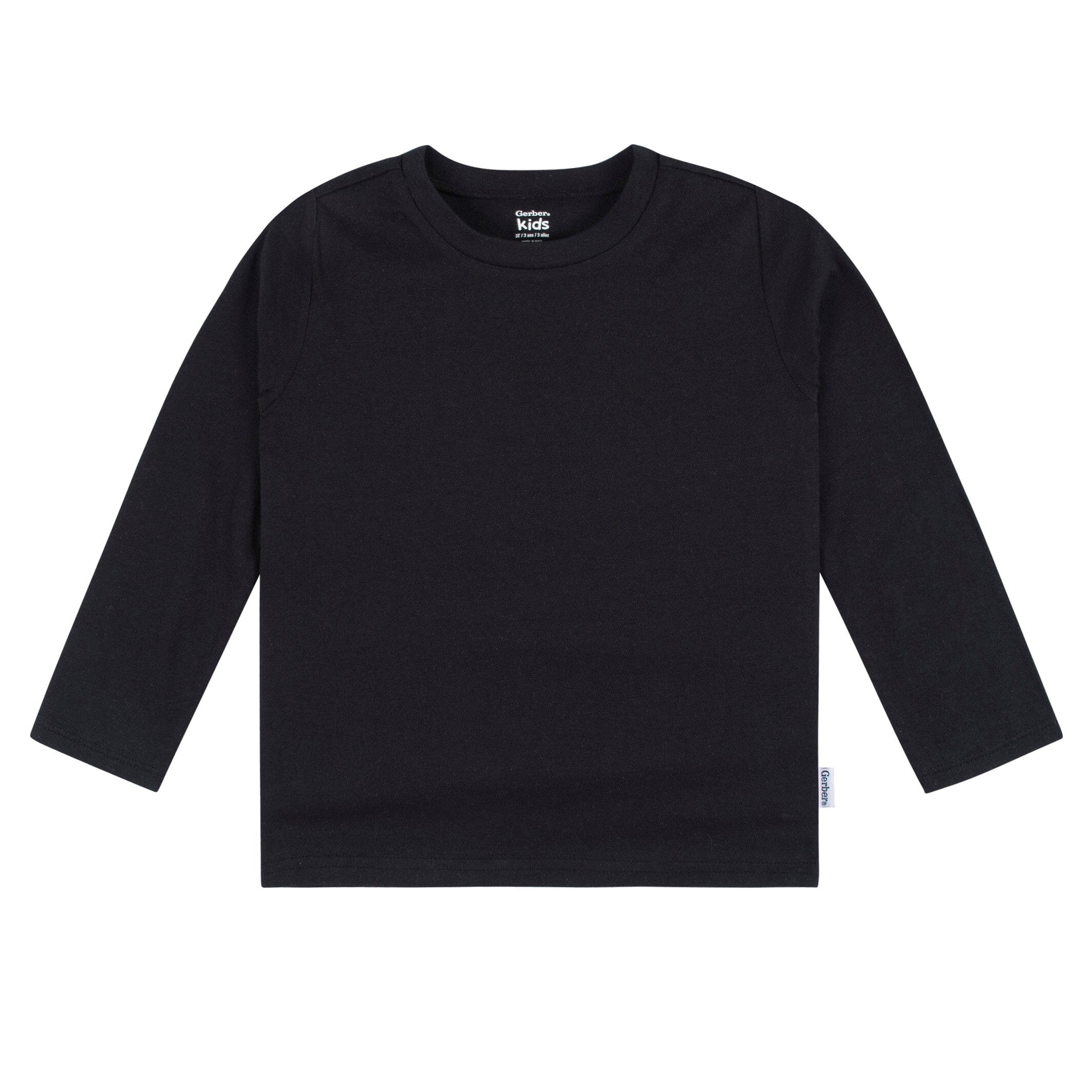 5-Pack Baby & Toddler Black Long Sleeve Tees - Image 2