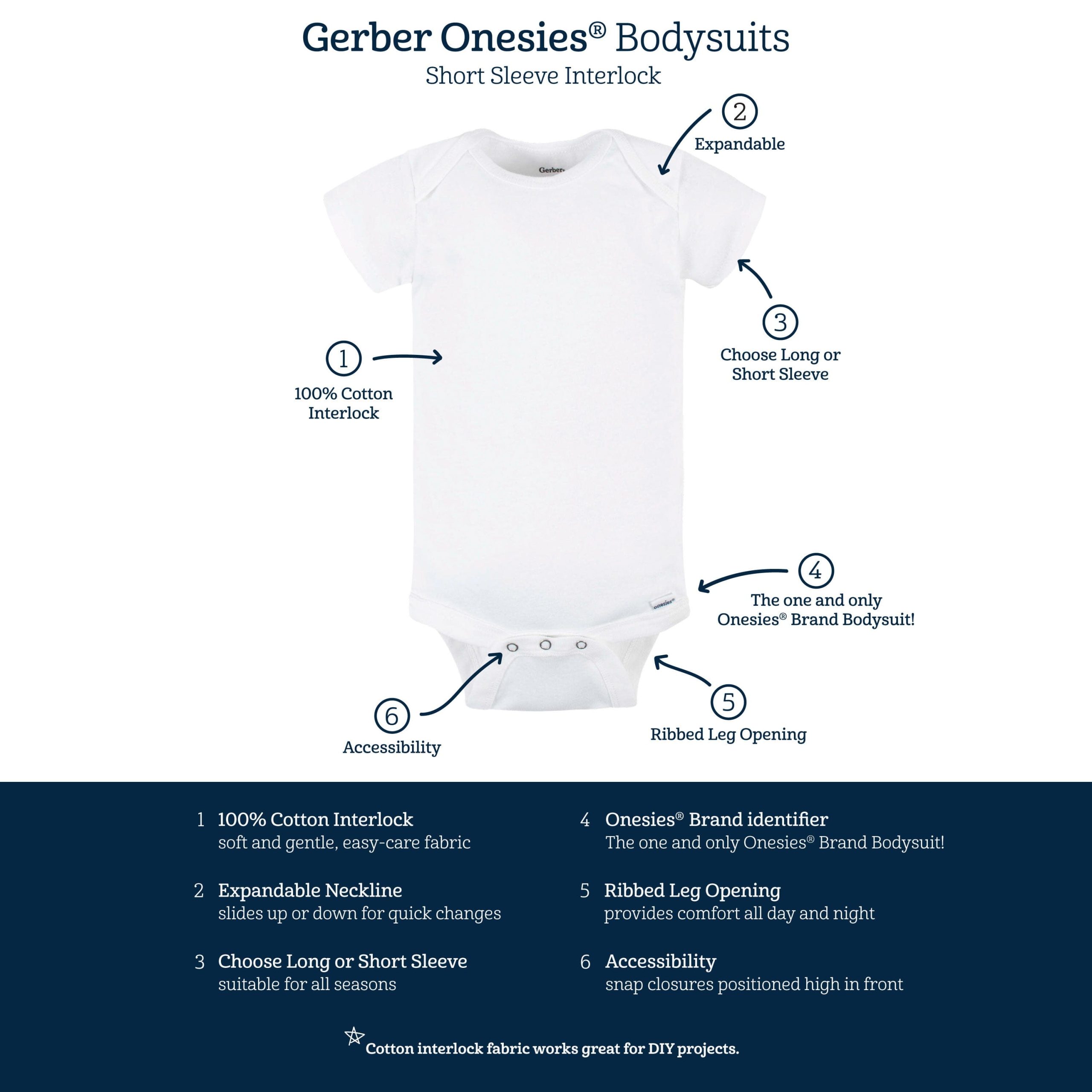 5-Pack Baby Heather Gray Premium Long Sleeve Onesies® Bodysuits - Image 7