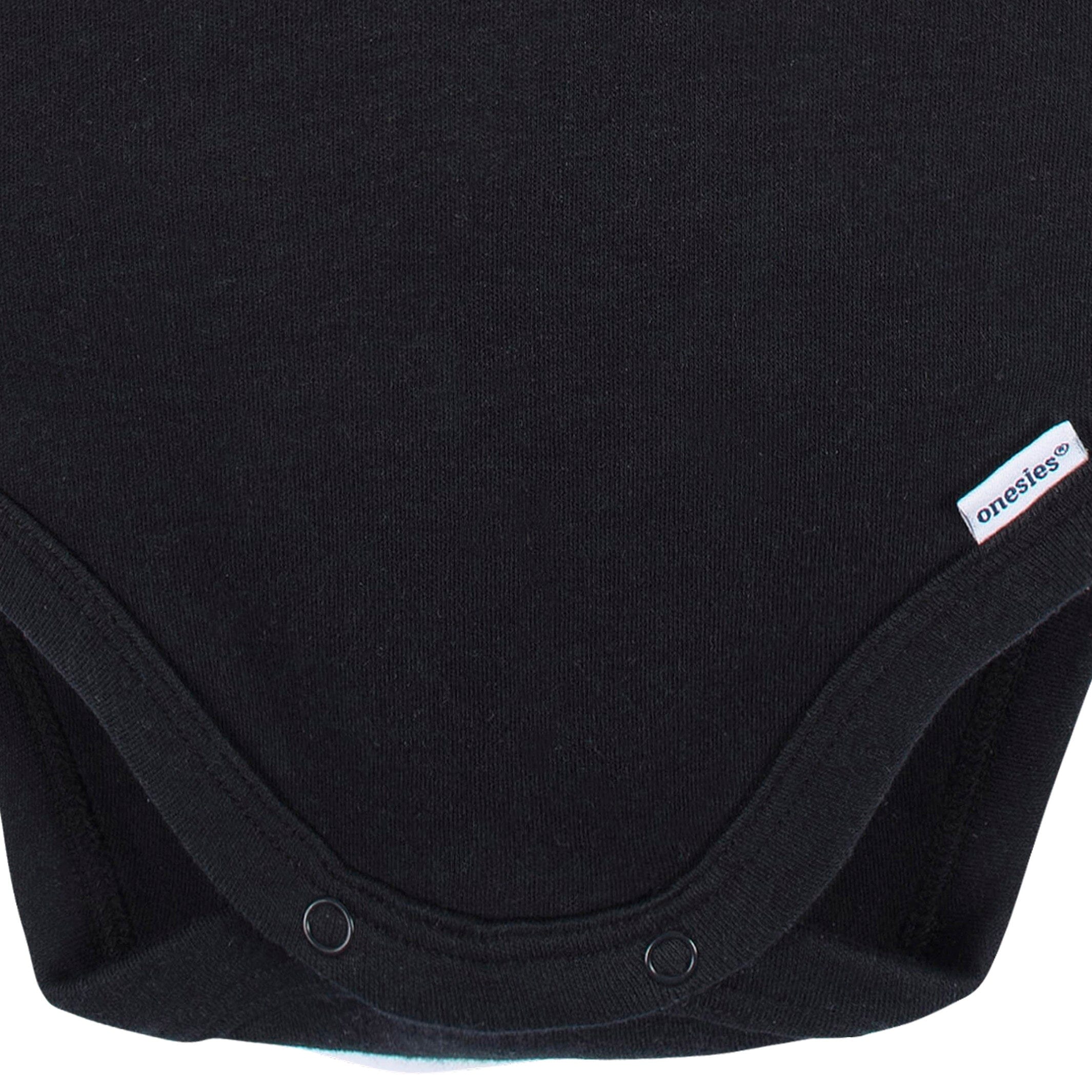 5-Pack Baby Black Premium Long Sleeve Onesies® Bodysuits - Image 6