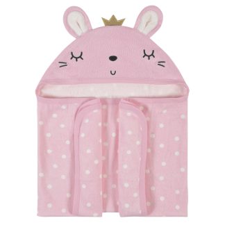 Baby Girls Floral Hooded Bath Wrap
