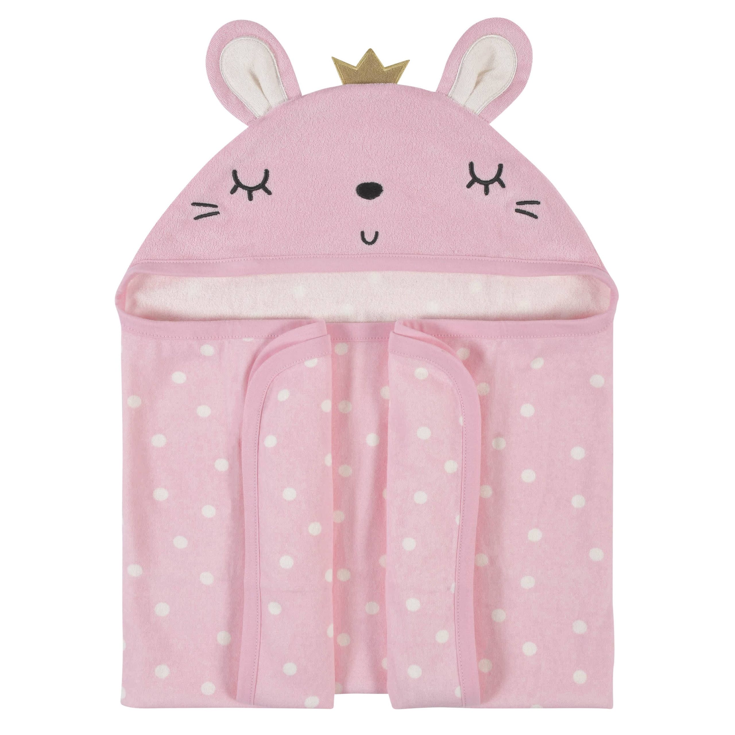 Baby Girls Floral Hooded Bath Wrap