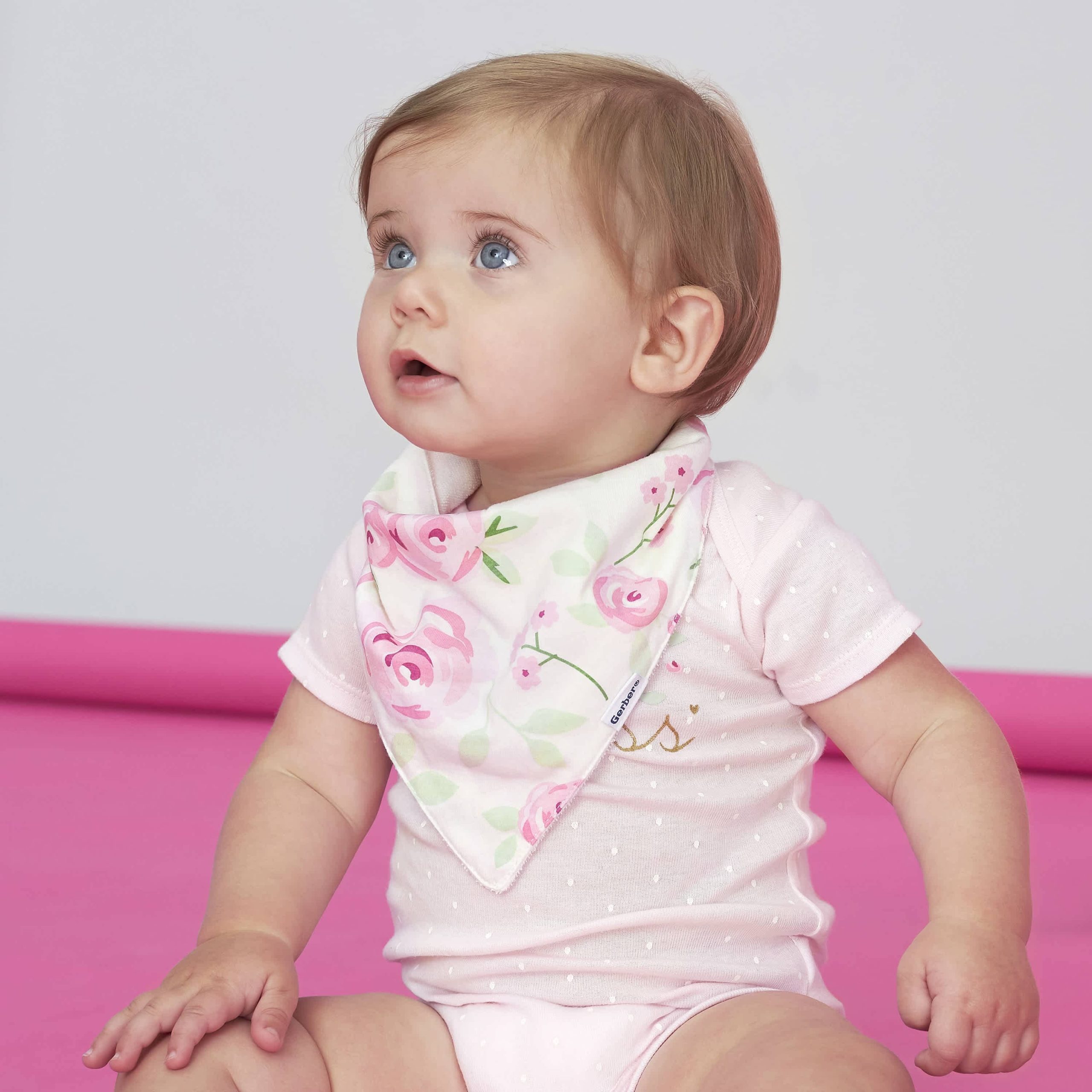 4-Pack Baby Girls Floral Bandana Bibs - Image 2