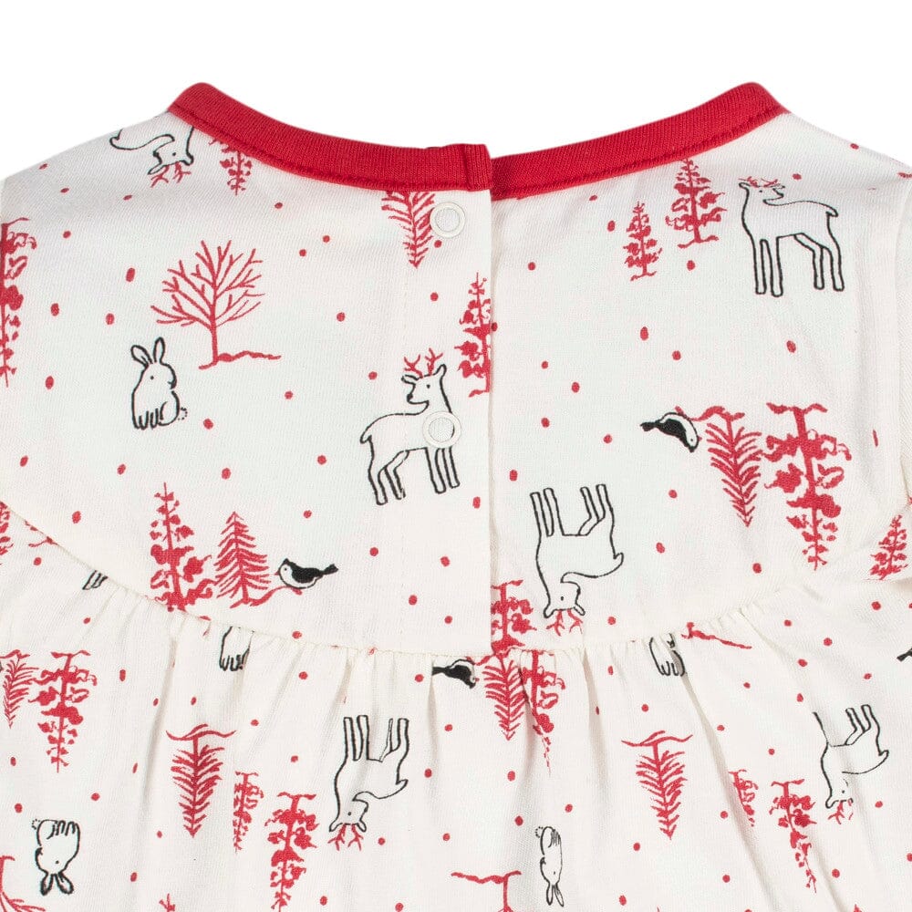 2-Piece Baby & Toddler Girls Winter Scene Dress & Legging Set - Image 4