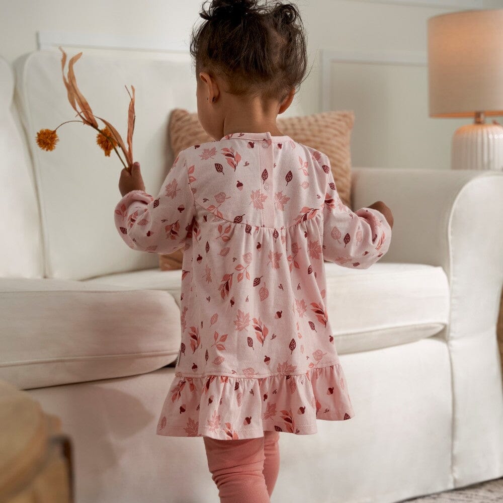 2-Piece Baby & Toddler Girls Leaves Dress & Legging Set - Image 7