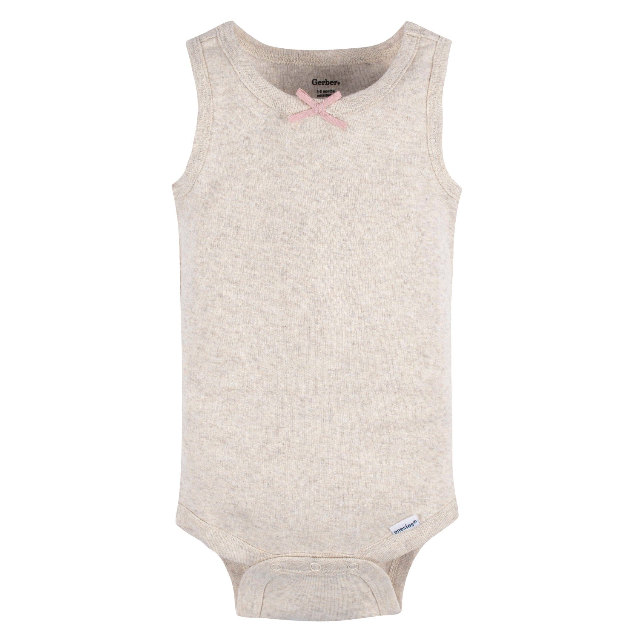 5-Pack Baby Girls Flowers Sleeveless Onesies® Bodysuits - Image 3
