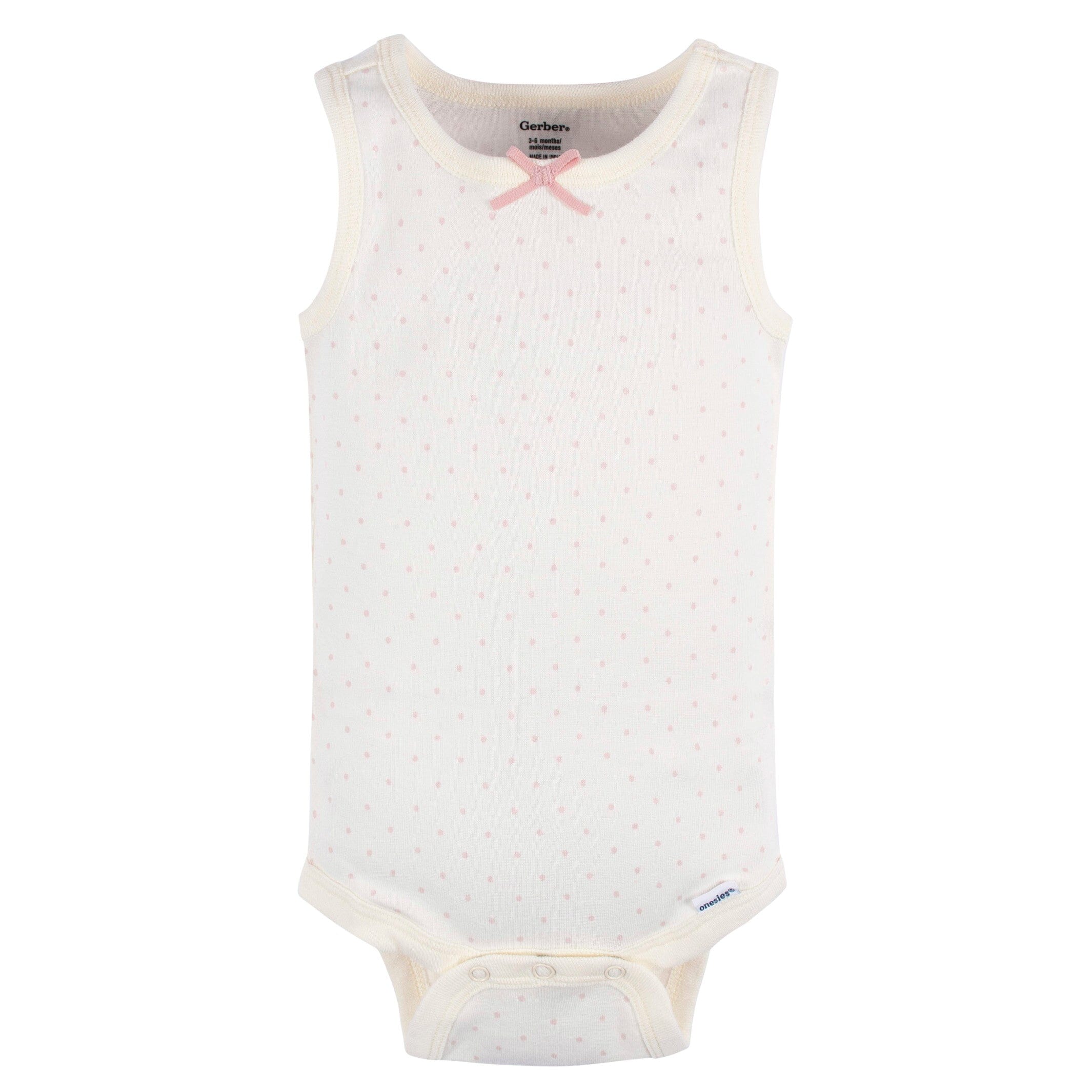 5-Pack Baby Girls Flowers Sleeveless Onesies® Bodysuits - Image 6