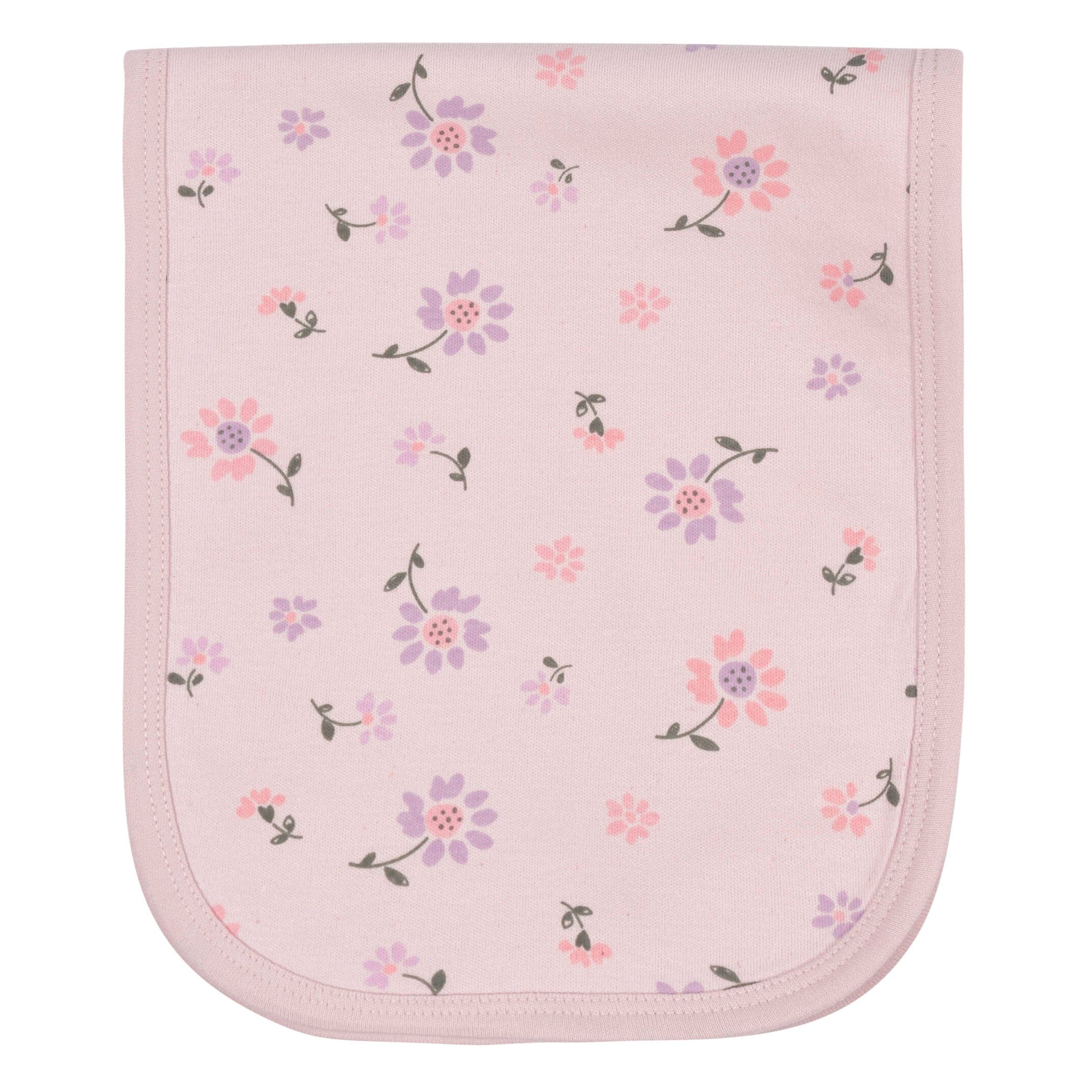 4-Pack Baby Girls Ballerina Burp Cloths - Image 4