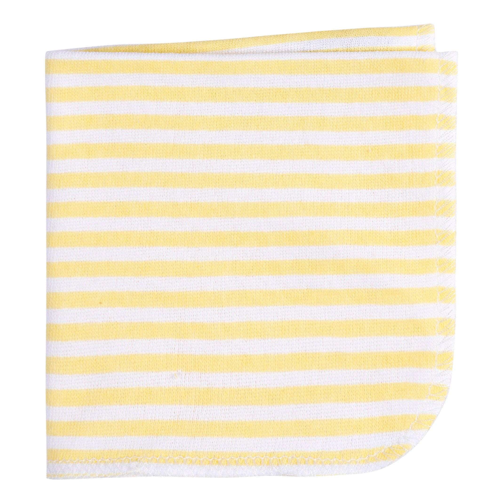 Embroidered 4-Piece Baby Neutral Yellow Giraffe Towel & Washcloths Set - Image 6