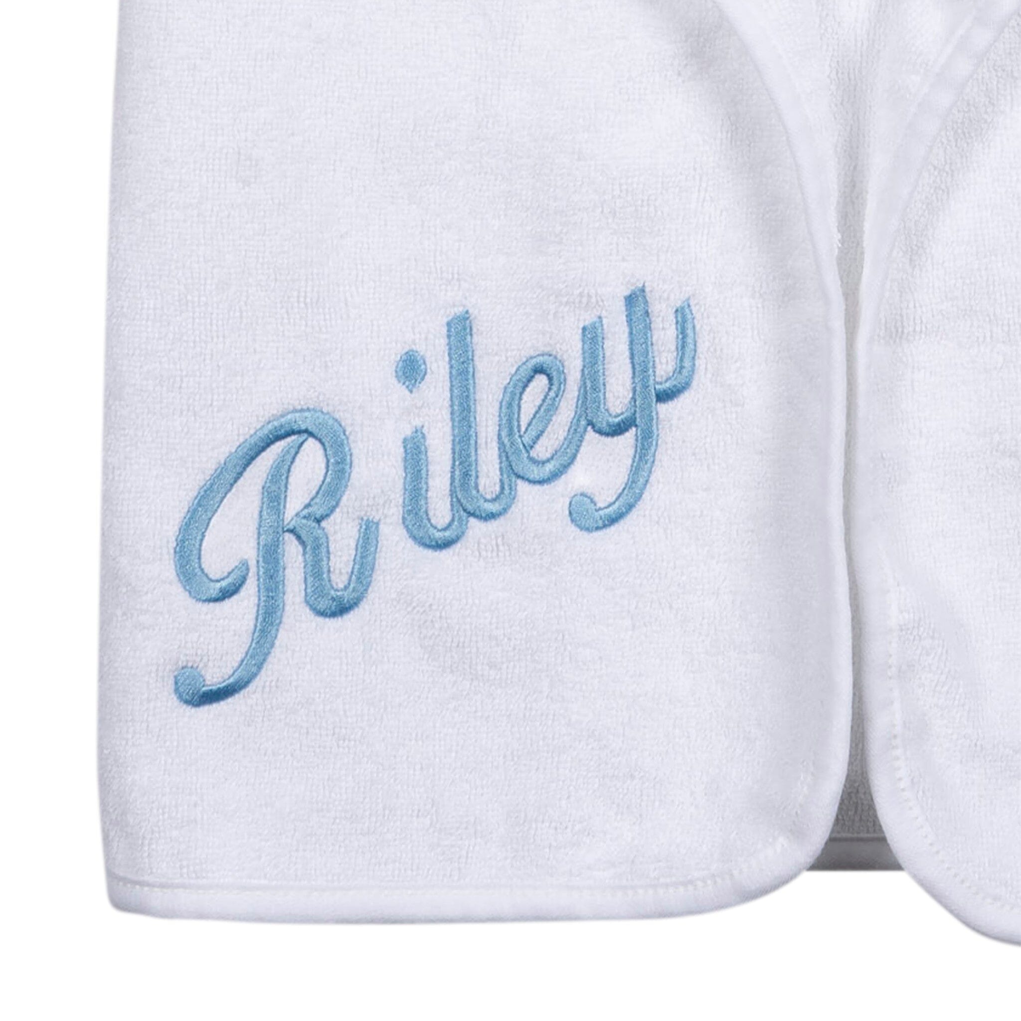 Embroidered 4-Piece Baby Girls White Unicorn Towel & Washcloths Set - Image 2