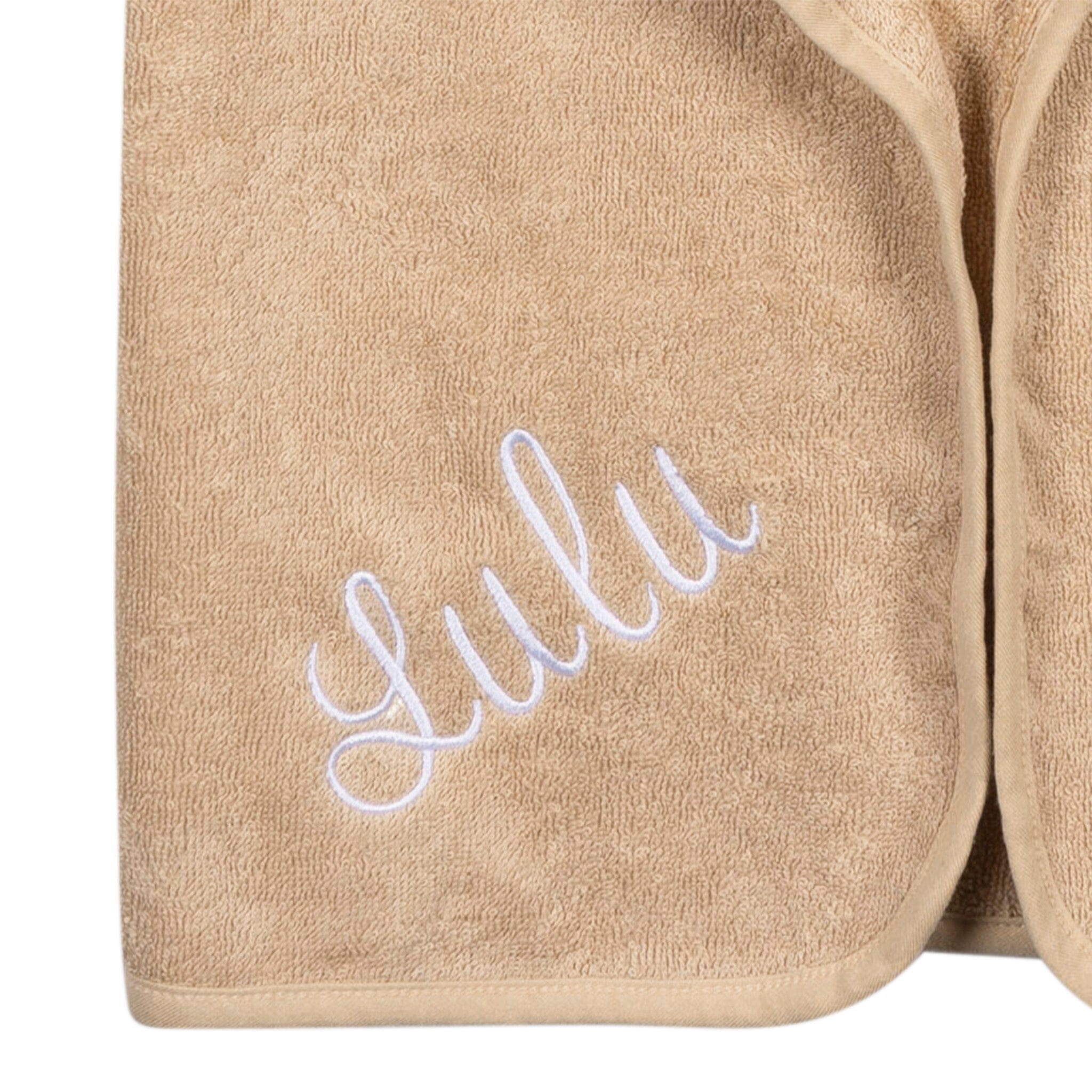 Embroidered 4-Piece Baby Neutral Brown Lion Towel & Washcloths Set - Image 2