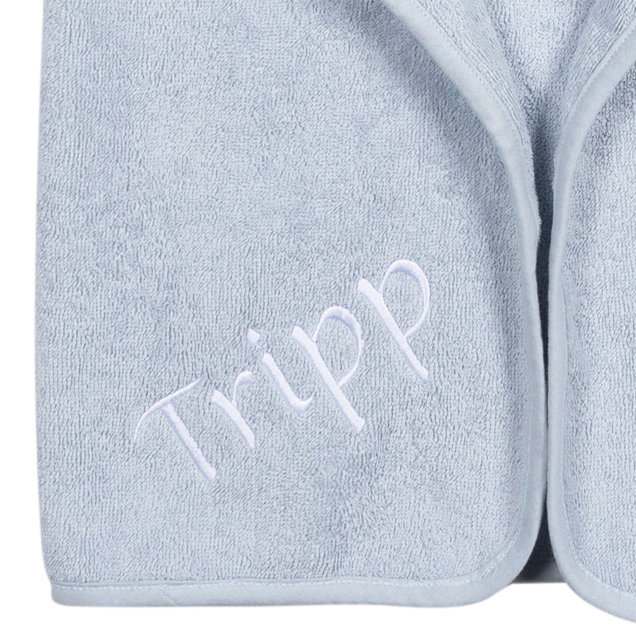 Embroidered 4-Piece Baby Boys Blue Shark Towel & Washcloths Set - Image 2
