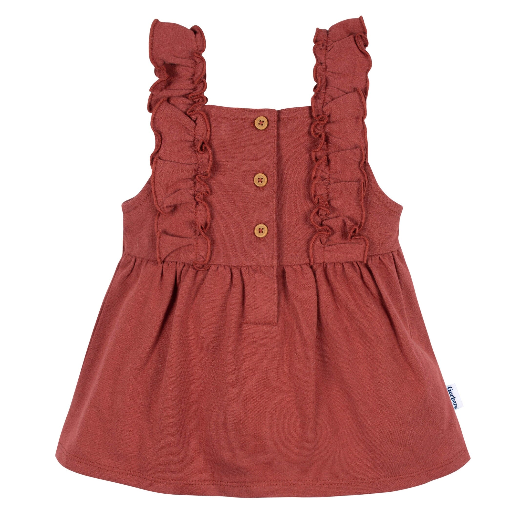2-Piece Baby Girls Orange Leaves Jumper & Bodysuit Set - Image 4