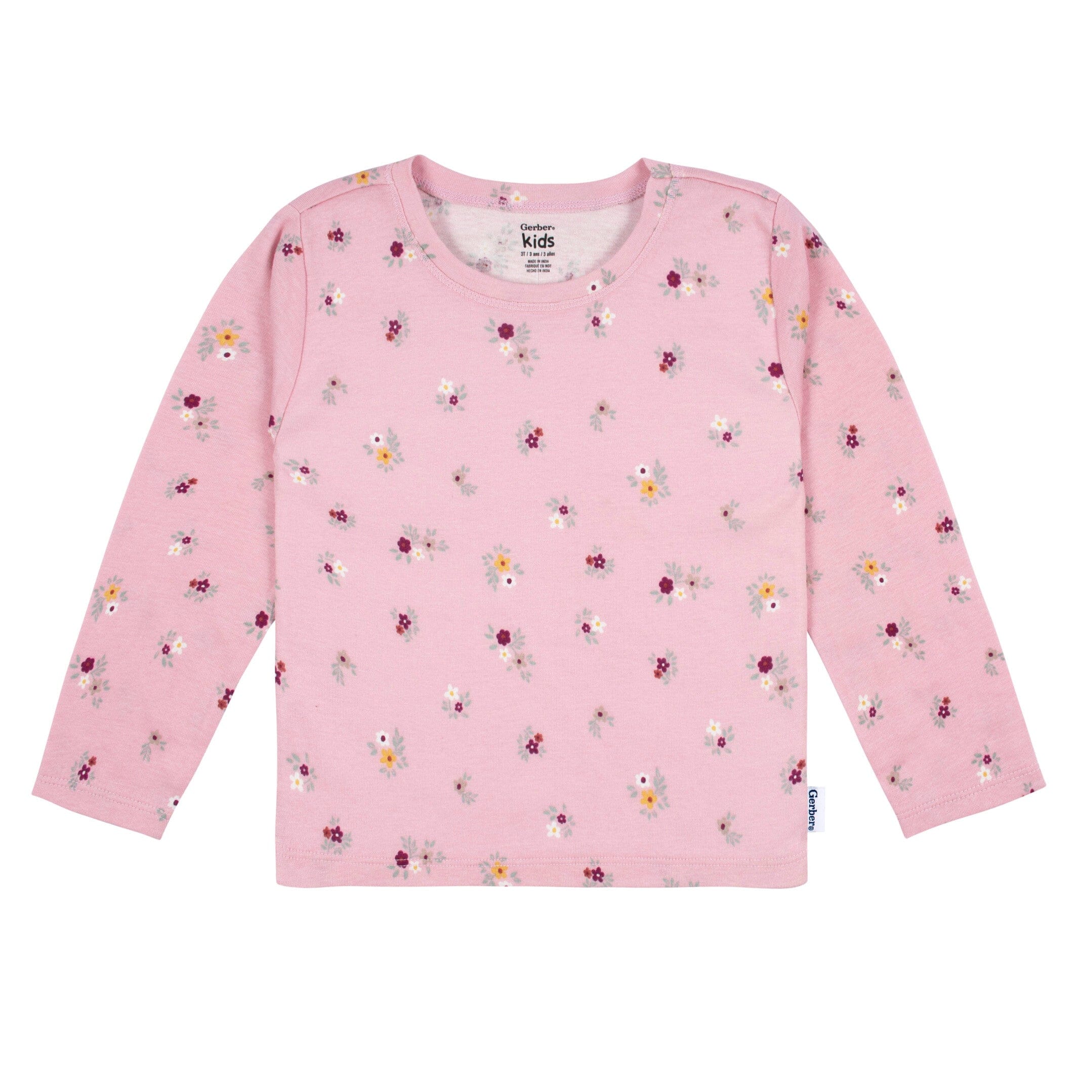 2-Piece Infant Girls Purple Floral Jumper & Top Set, 12M - Image 3