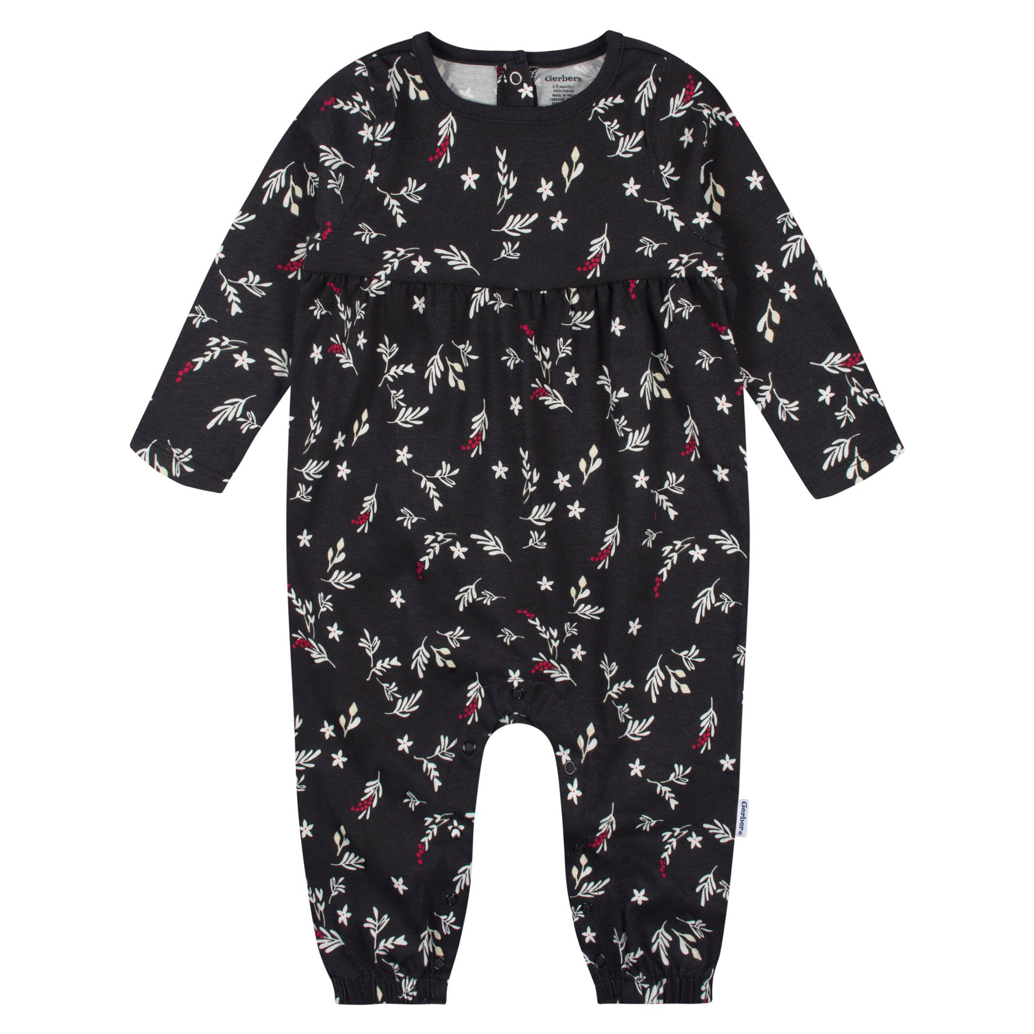 2-Pack Baby Girls Wish & Leaves Rompers - Image 5