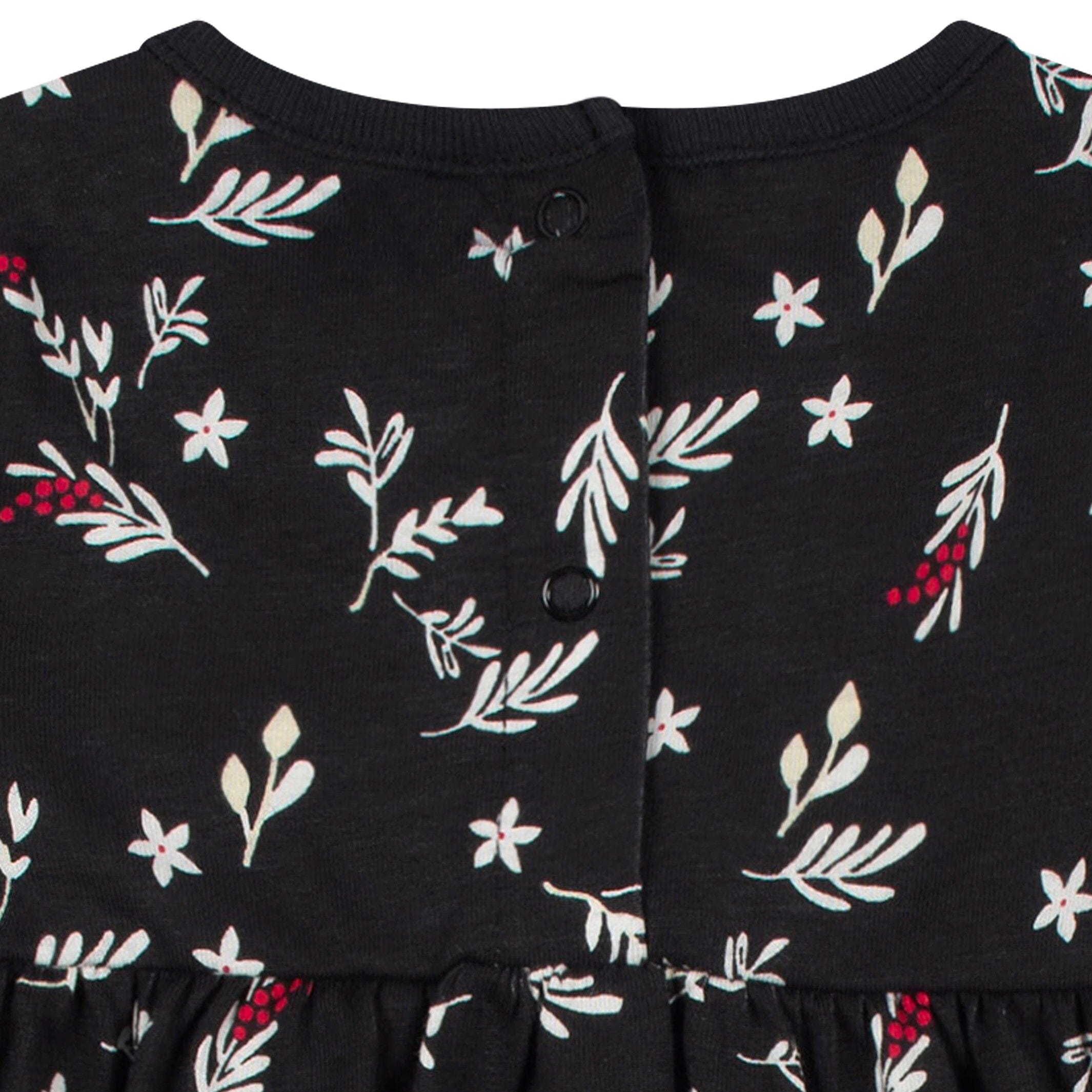 2-Pack Baby Girls Wish & Leaves Rompers - Image 6
