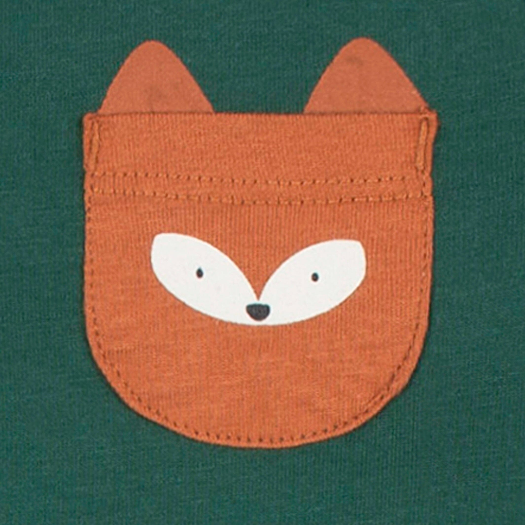2-Pack Baby Boys Green Fox Rompers - Image 3