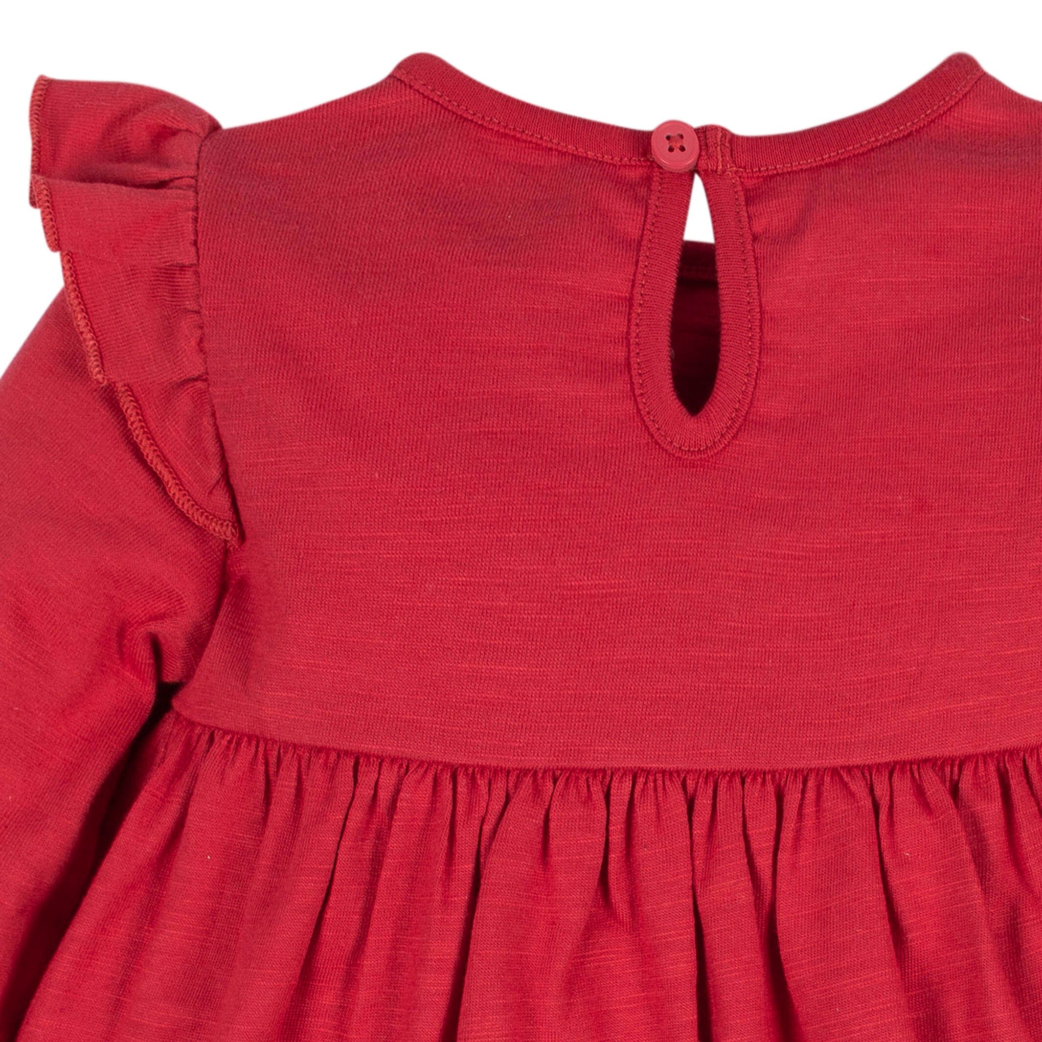 2-Pack Baby & Toddler Girls Holly Berries Babydoll Dresses - Image 5